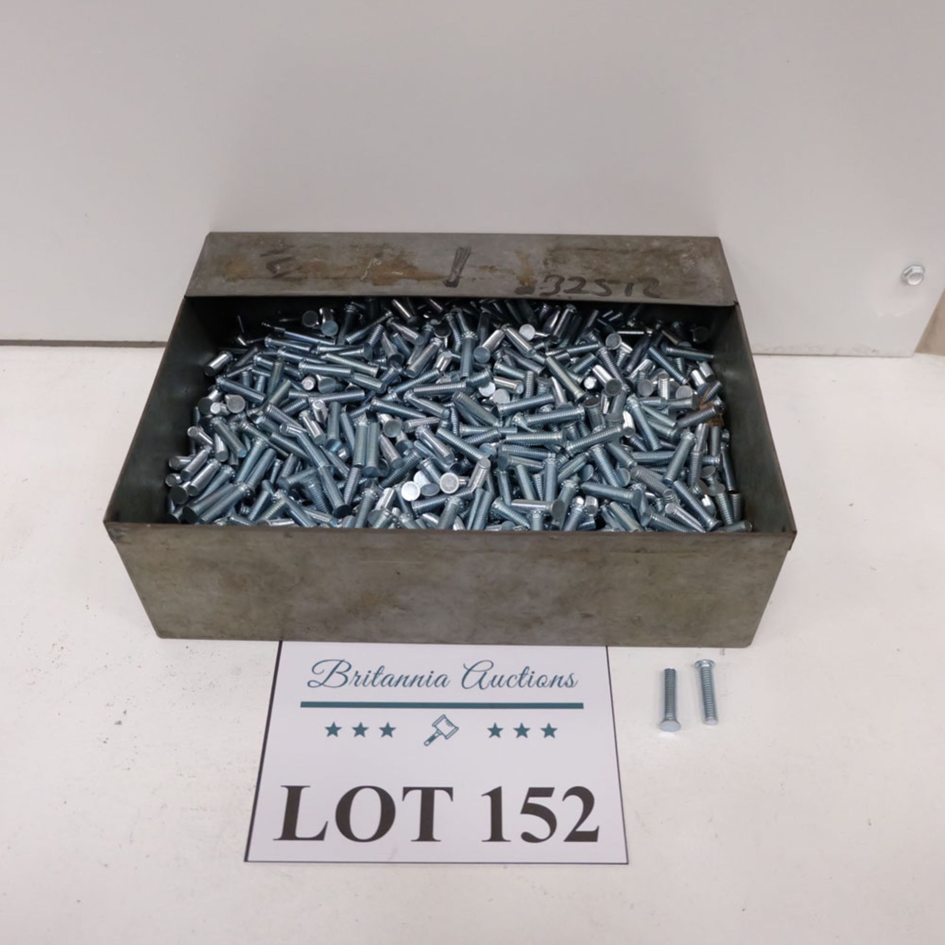 Quantity of Weld Bolts as Lotted. Labelled M6 x 25.