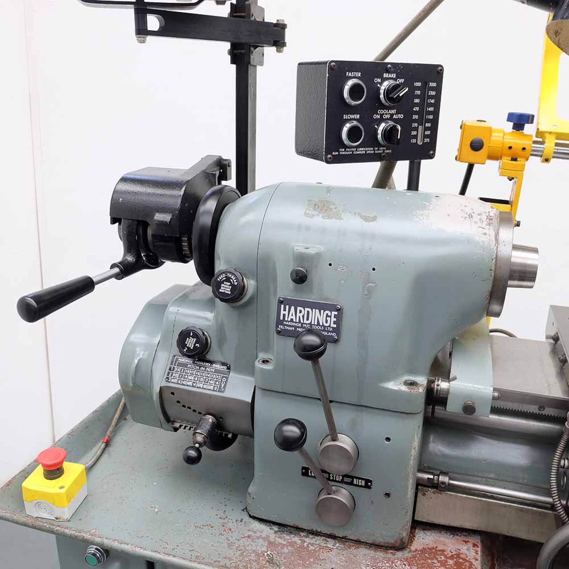 Hardinge HLV-H 10" Toolmakers Lathe. Swing Over Bed 11". Between Centres 18". - Image 2 of 15