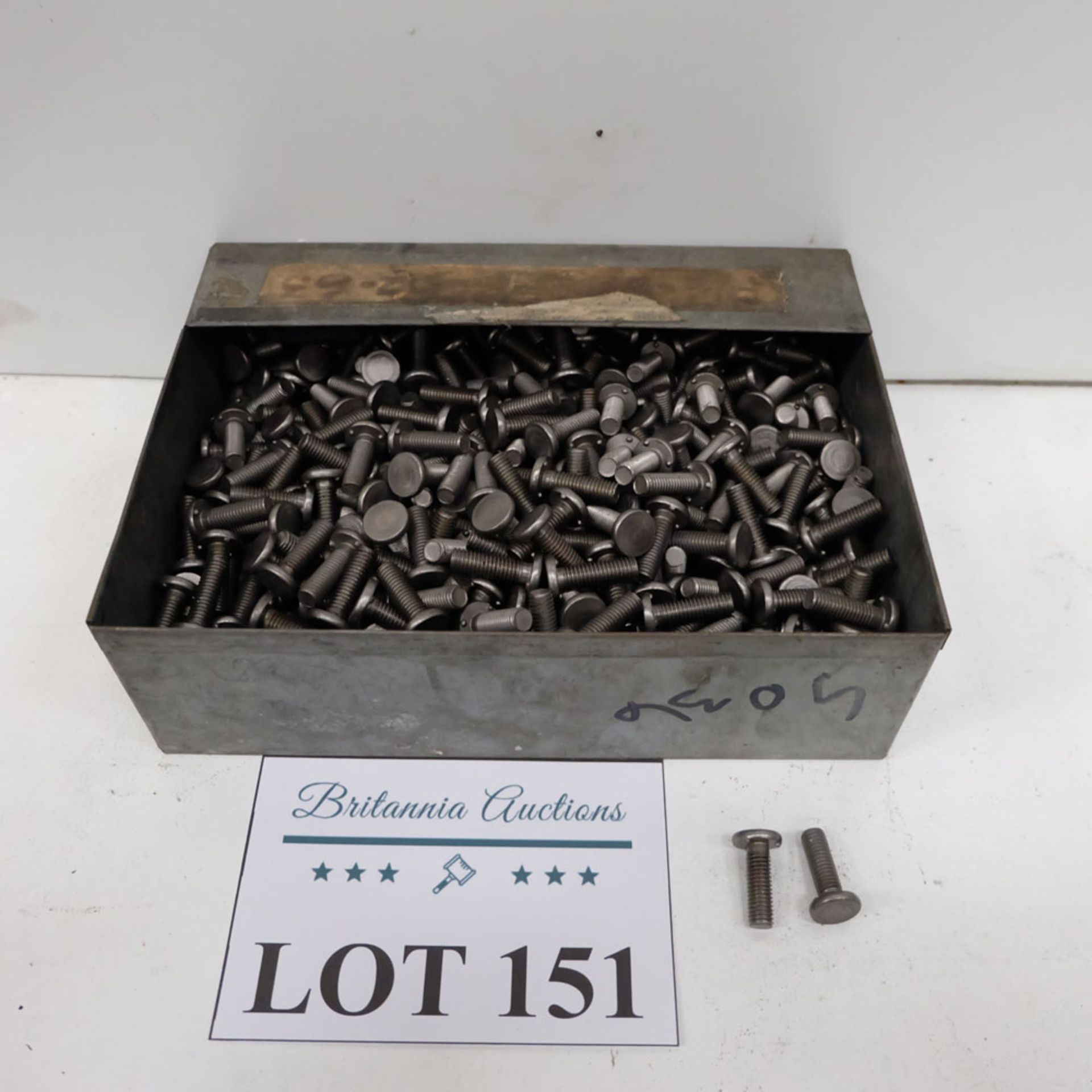 Quantity of Weld Bolts as Lotted. Labelled M8 x 25 Weld Bolt.