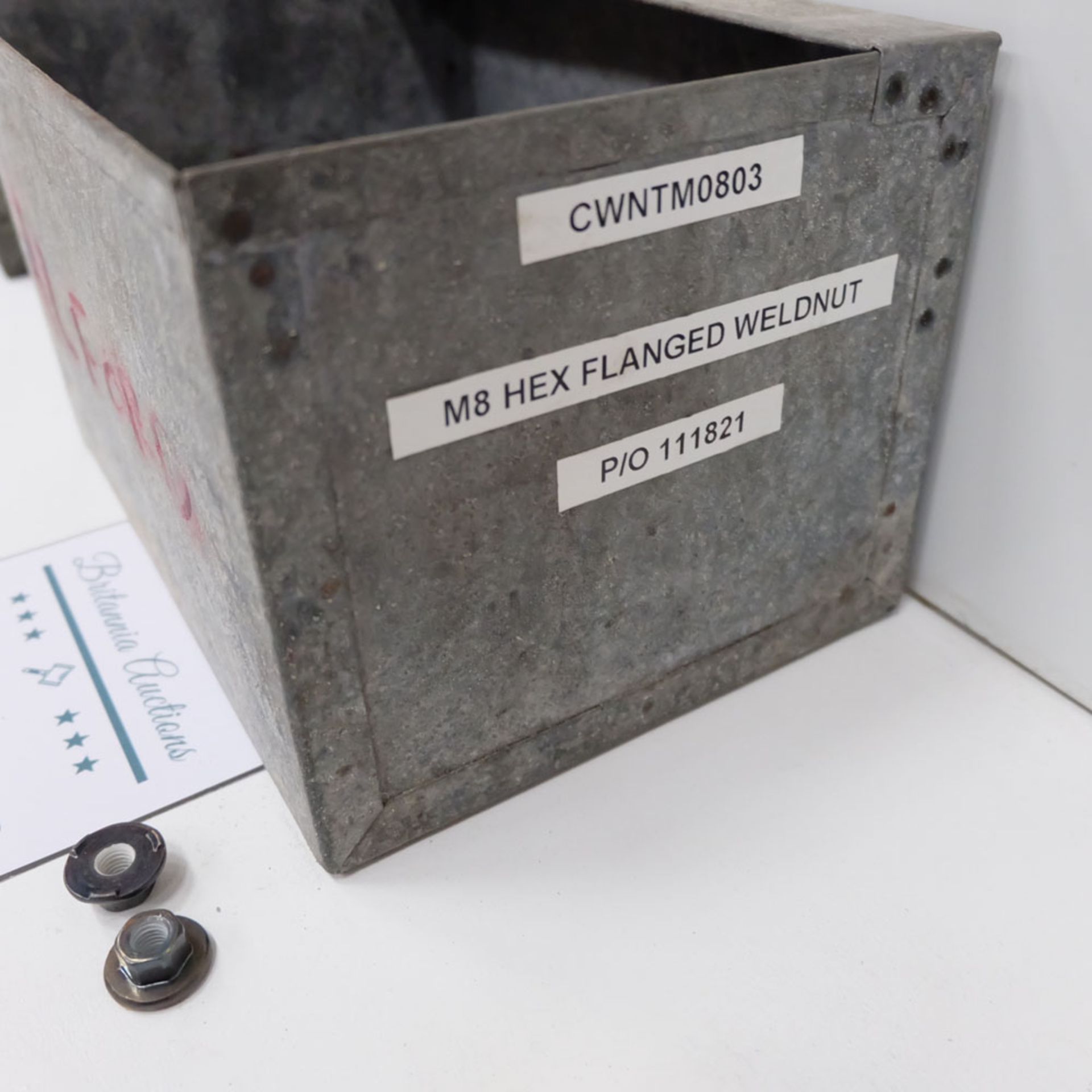 Quantity of Hex Nuts as Lotted. Labelled M8 Flanged Weld Nut. - Image 4 of 4