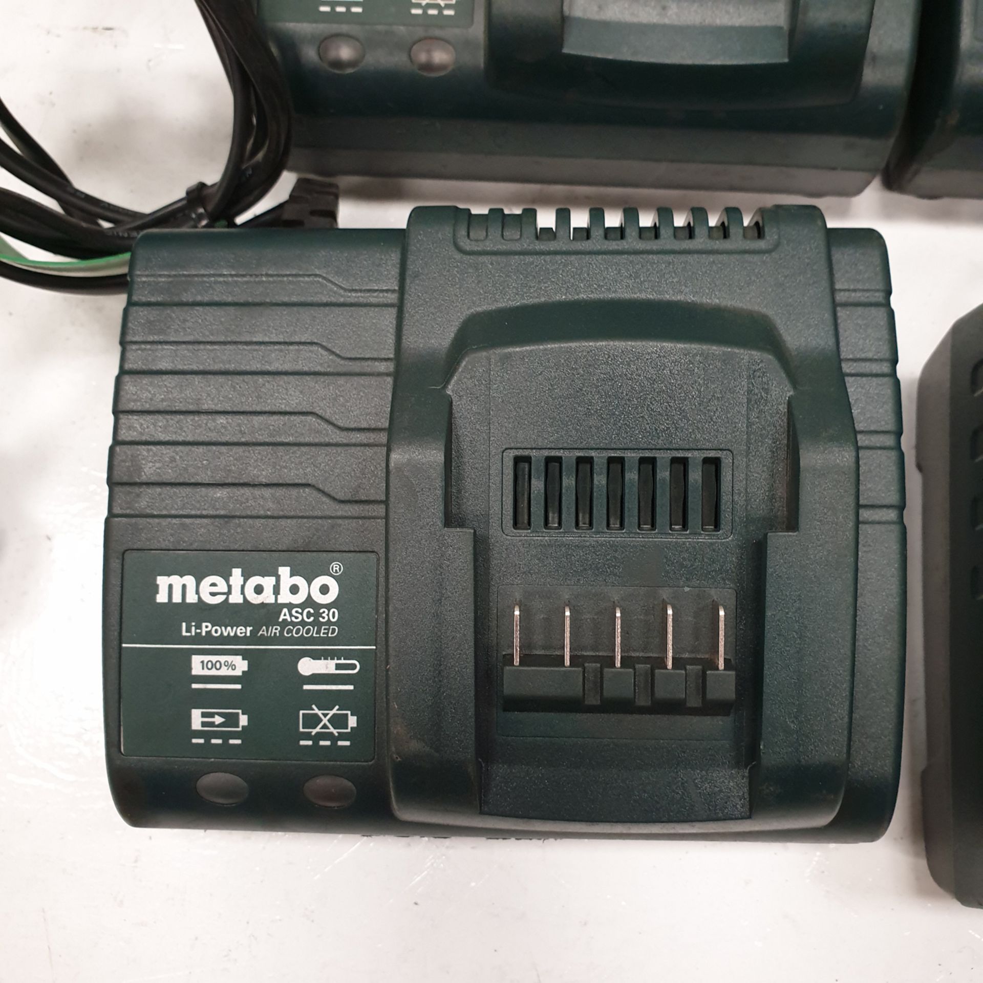 4 x Metabo ASC 30 Battery Chargers. 220-240 Volt. - Image 2 of 3
