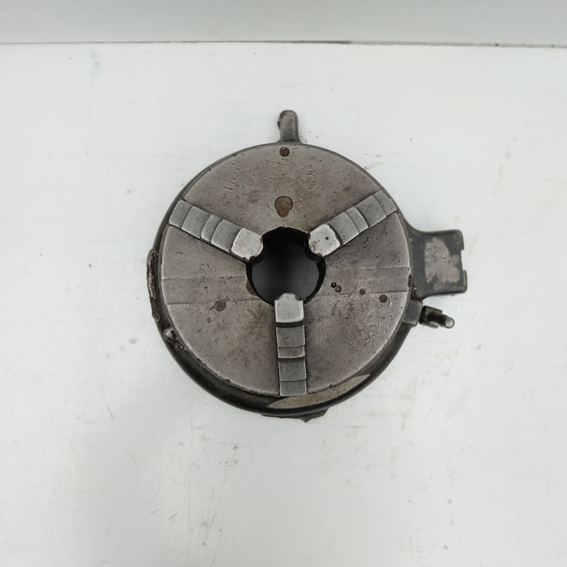 3 Jaw Chuck Approx 6 1/2". On Swivel Base. - Image 2 of 5