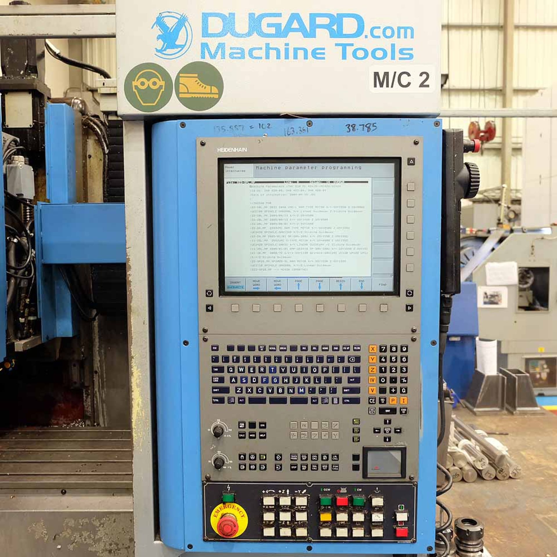 Dugard Model Eagle 1000 VMC. Vertical Machining Centre. Table Size 1200mm x 510mm. - Image 8 of 17
