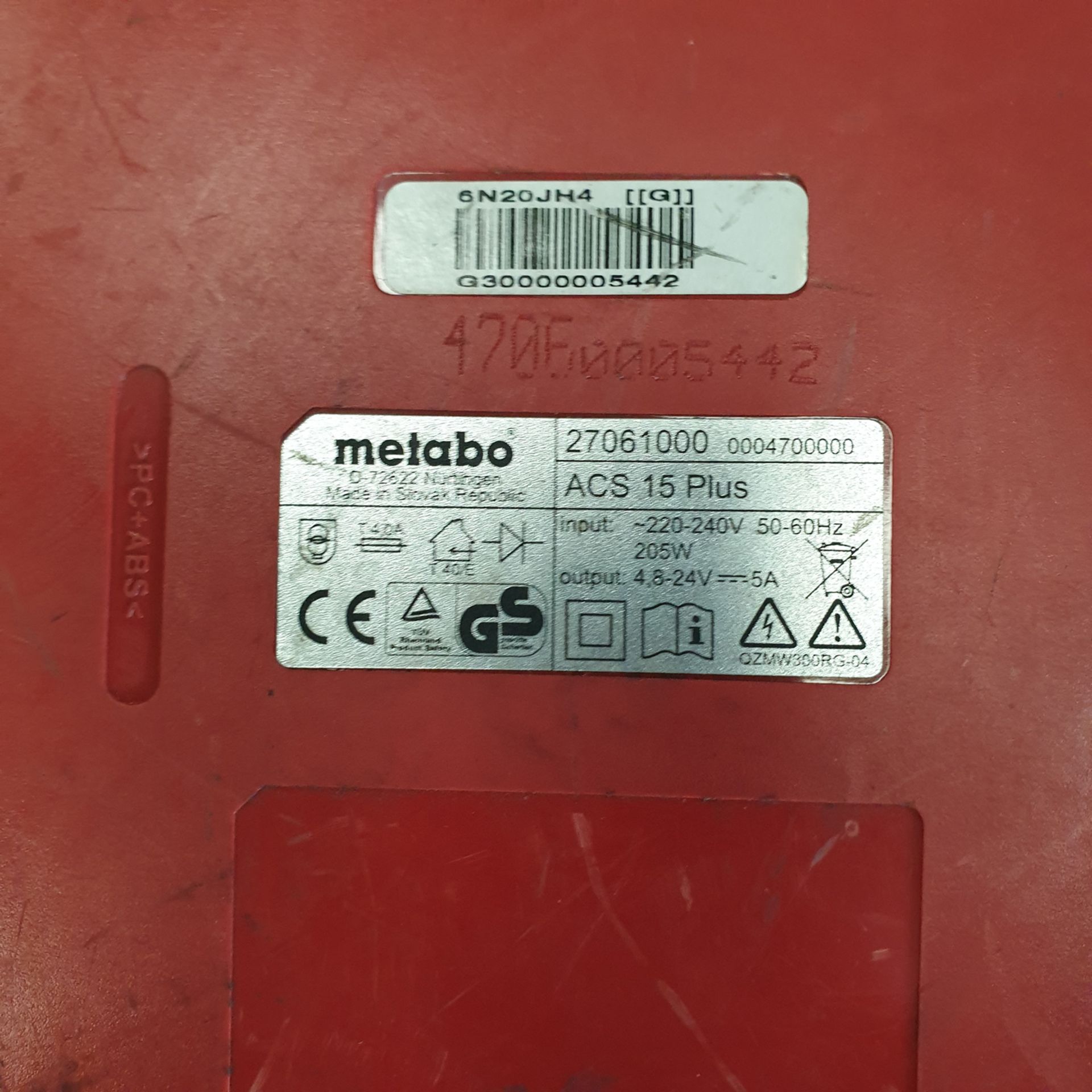 4 x Metabo ACS 15 Plus Battery Chargers. 220-240 Volt. - Image 3 of 3