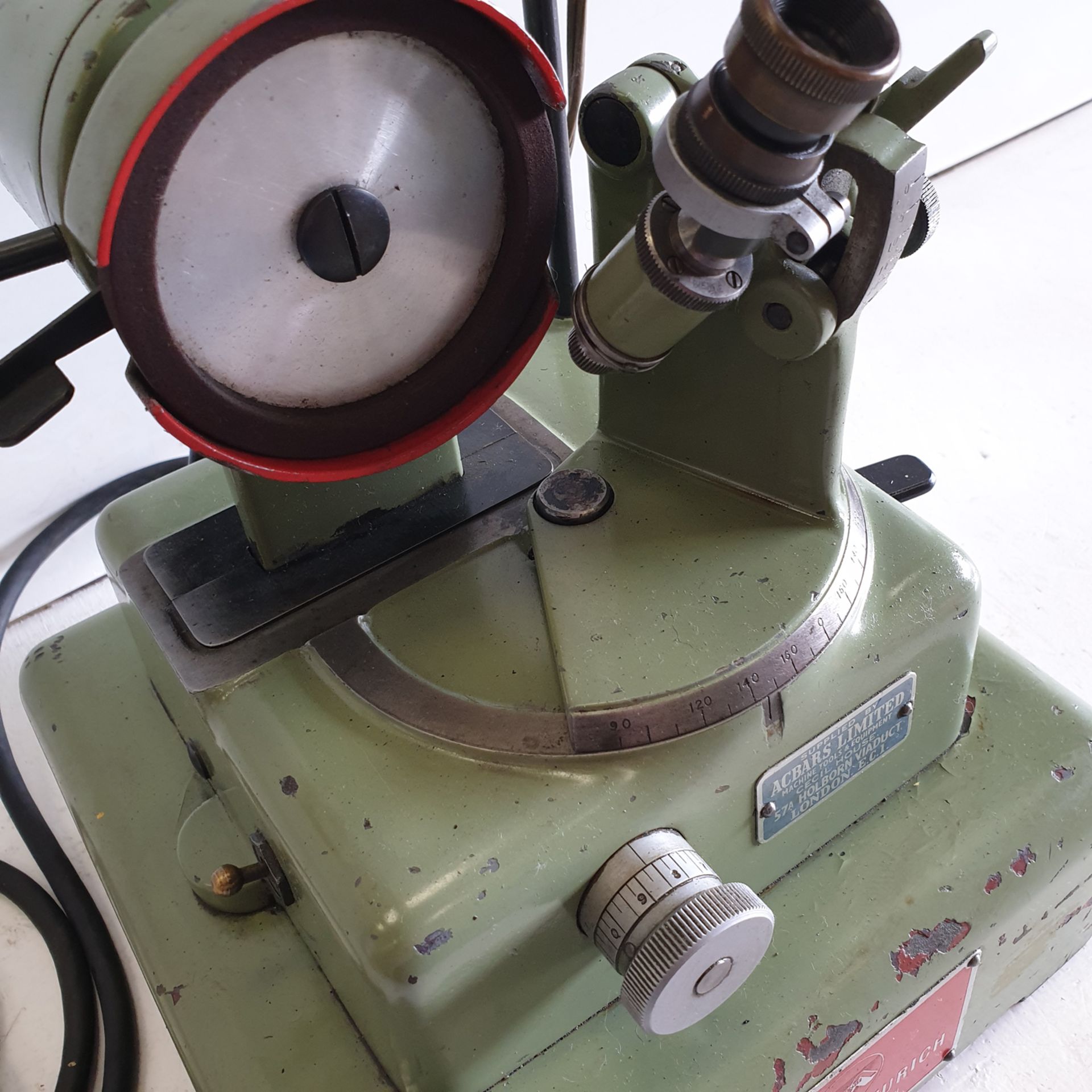 Meteor Sa Zurich. Bench Top Drill Grinder. 220V 15W. With Light. - Image 6 of 11