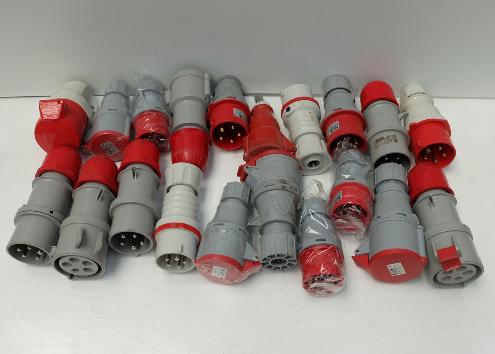 Selection of Various 3 Phase Plugs as Lotted.