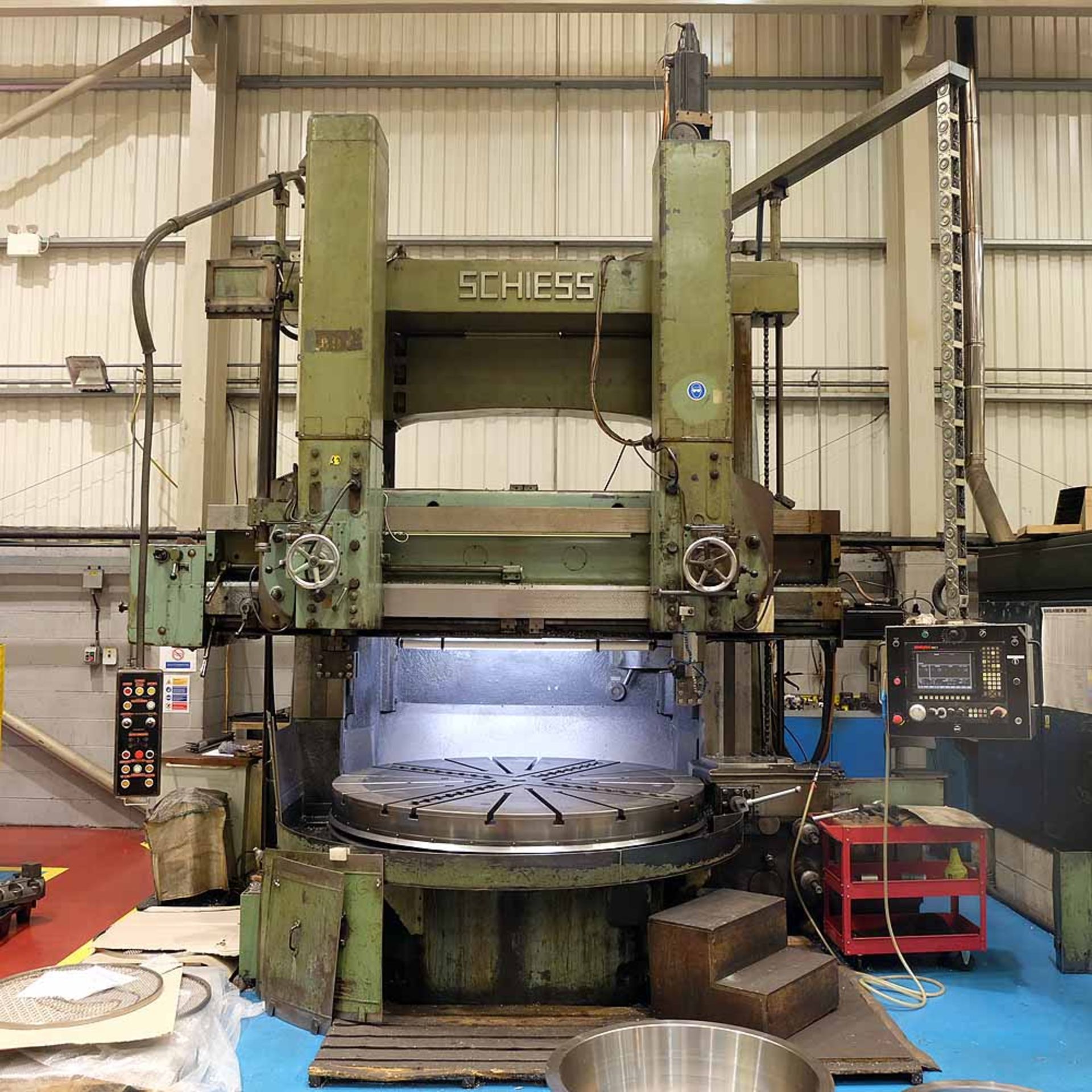 Schiess Model KZ 200 Twin Headed CNC Vertical Borer / Boring Machine.