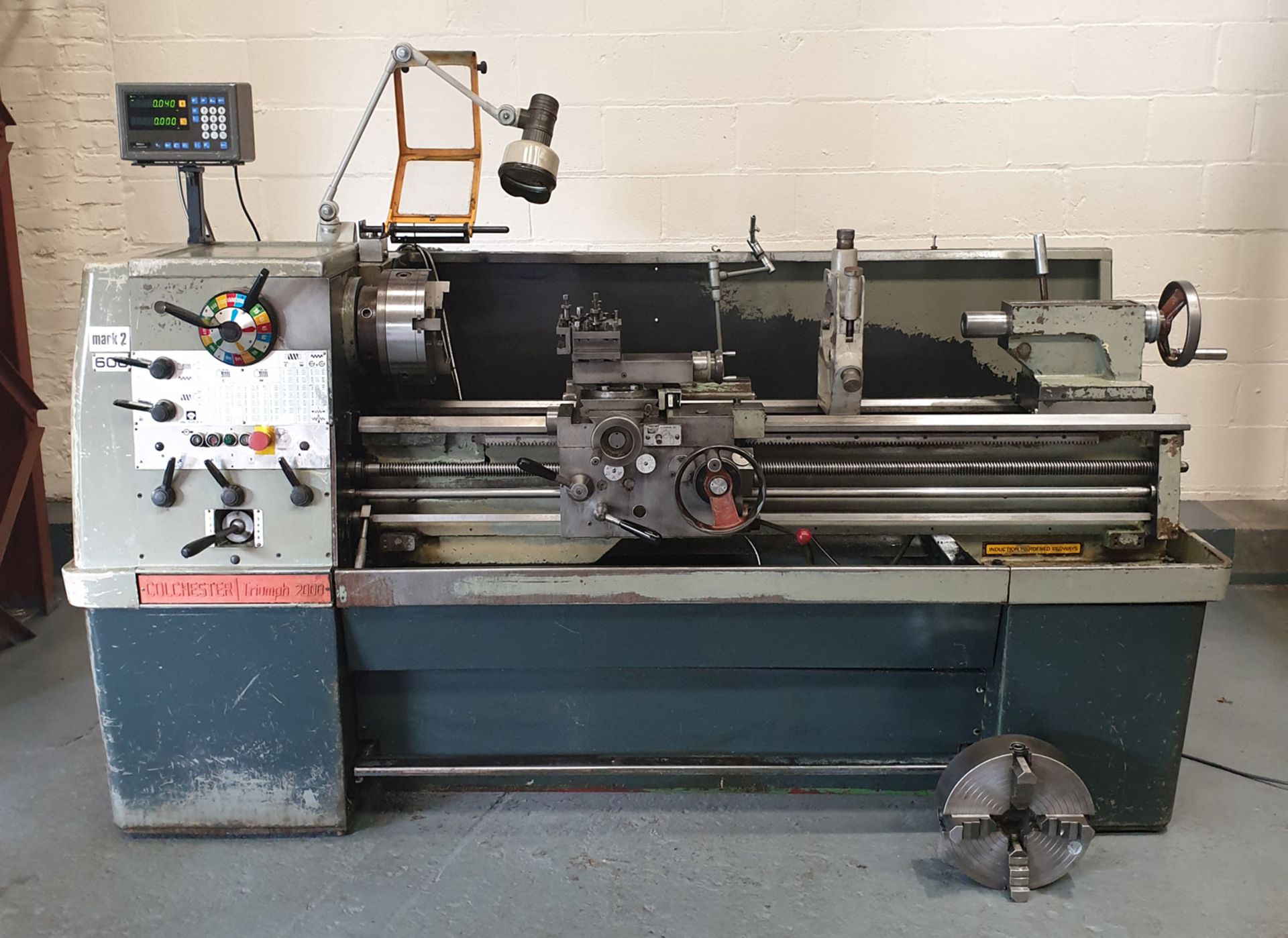 Colchester Triumph 2000 Gap Bed Toolroom Lathe. 50" Between Centres. 15" Swing Over Bed.