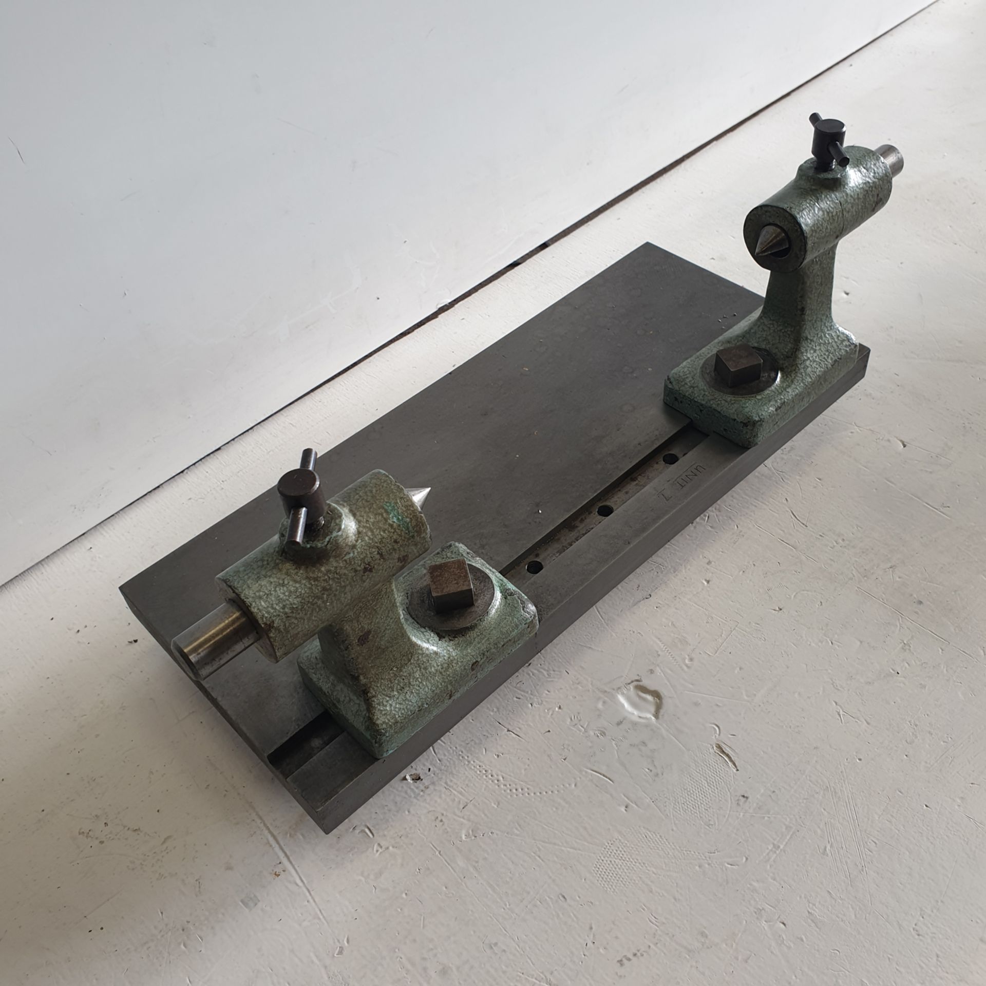 Pair of Centres on Steel Base. Centre Height 80mm. Max Capacity 270mm Approx. - Image 3 of 7