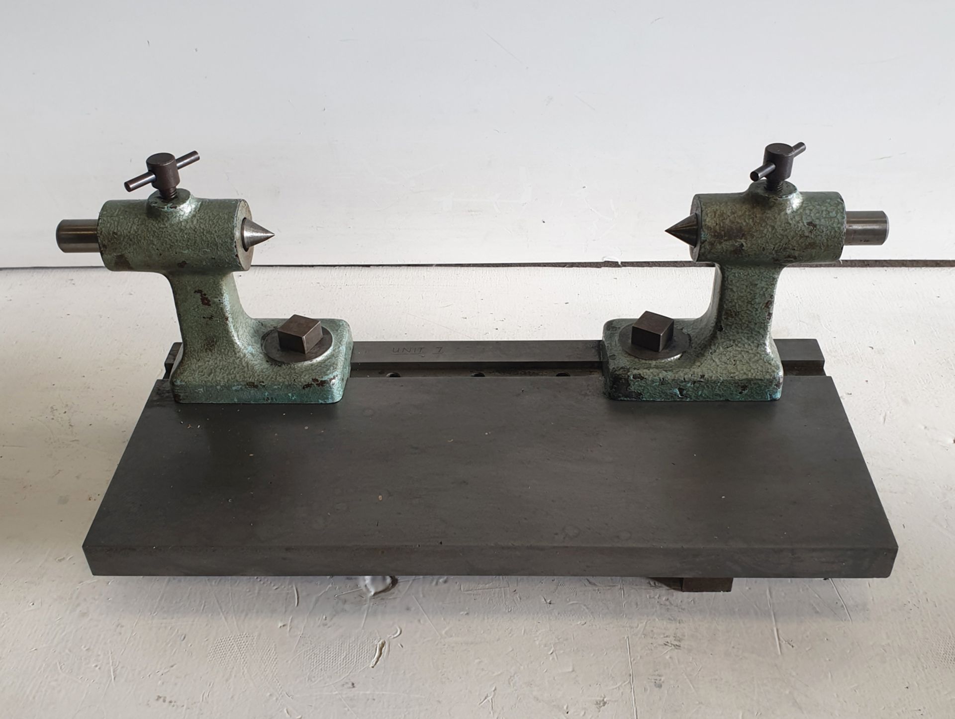 Pair of Centres on Steel Base. Centre Height 80mm. Max Capacity 270mm Approx. - Image 5 of 7