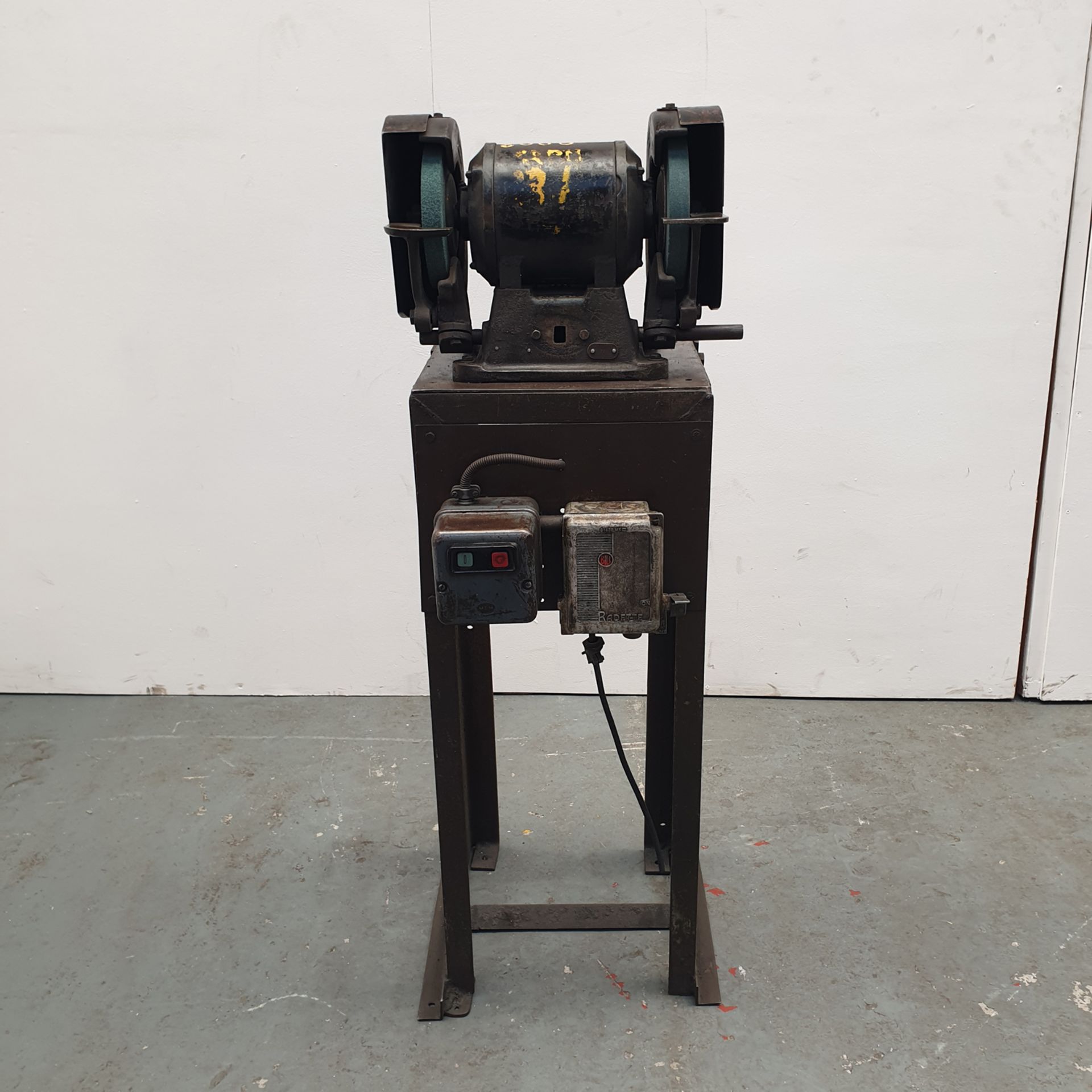 Wolf Double Ended Bench Grinder on Stand. Maximum Wheel Size 8" x 1".