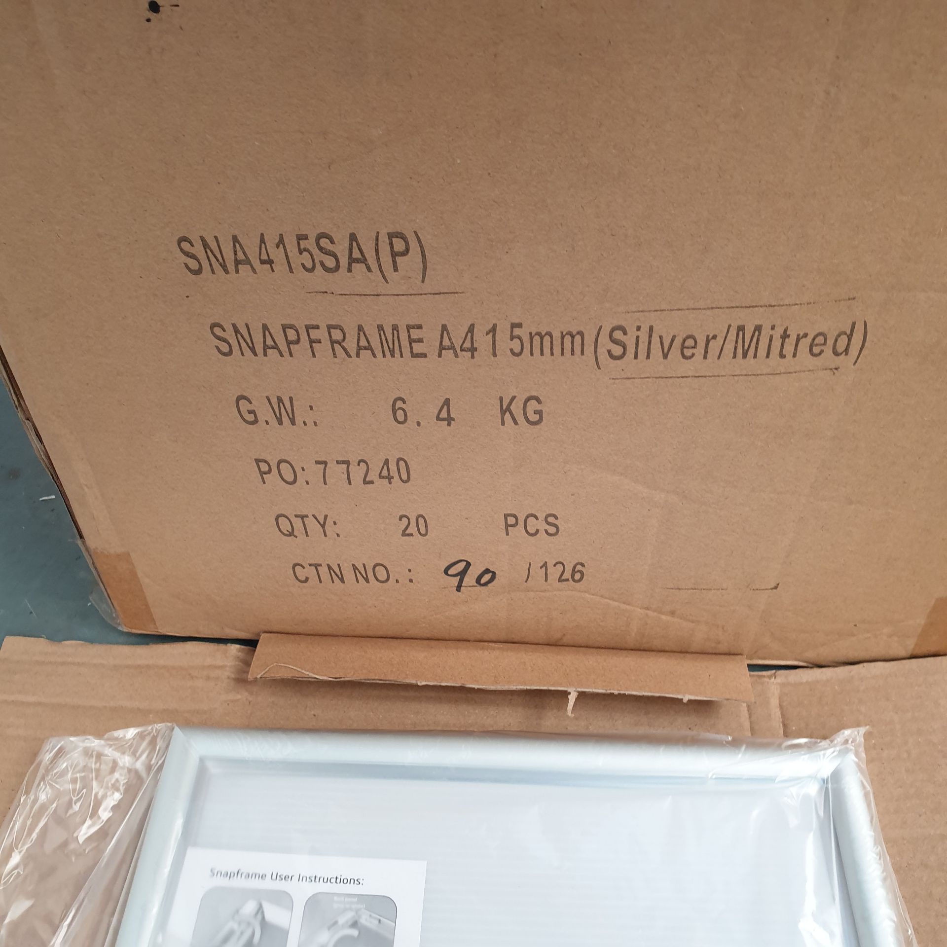 20 x Snap Frame Silver Mitred SNA415SA(P) - Image 3 of 3