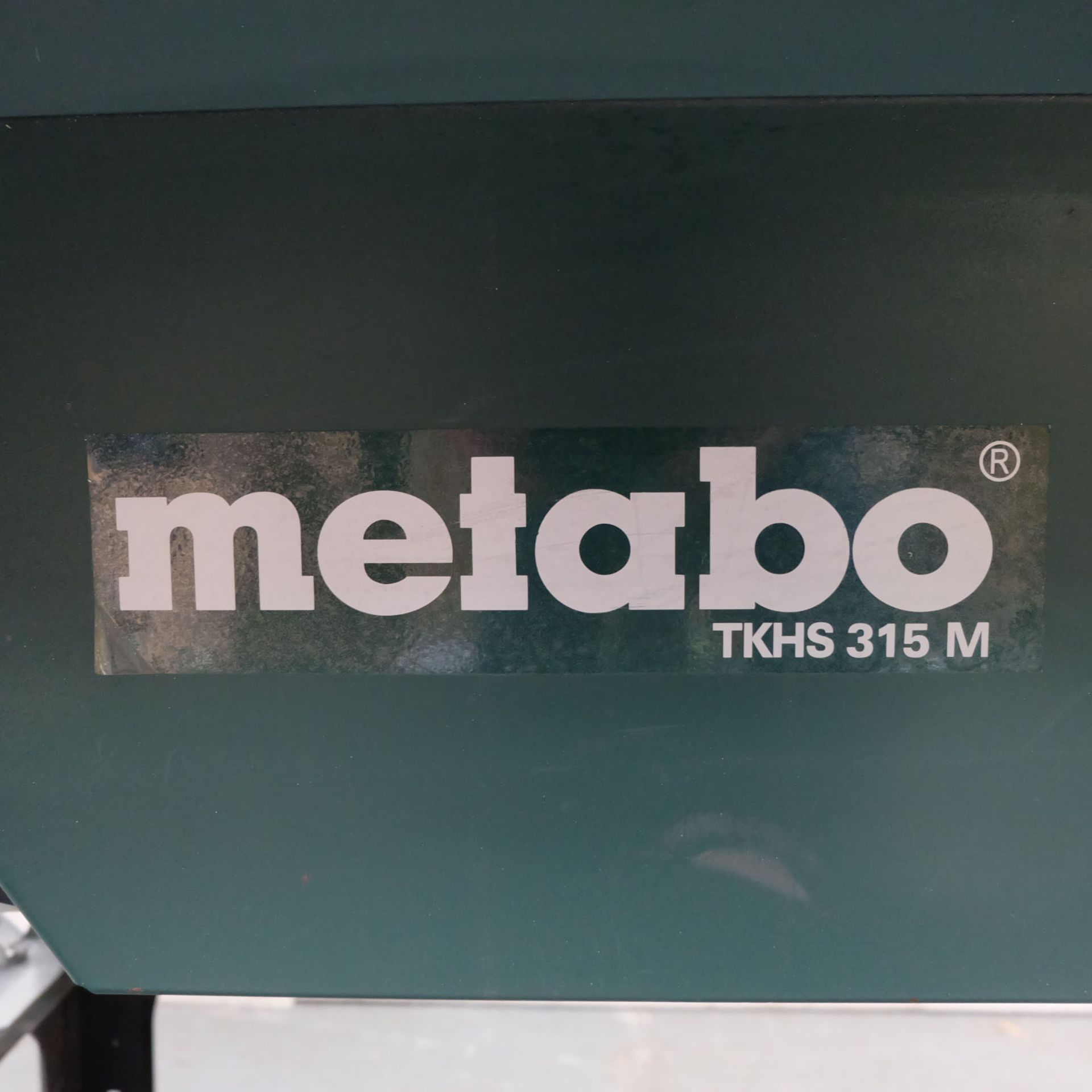 Metabo Model TKHS 315M. Woodworking Table Saw. - Image 4 of 9