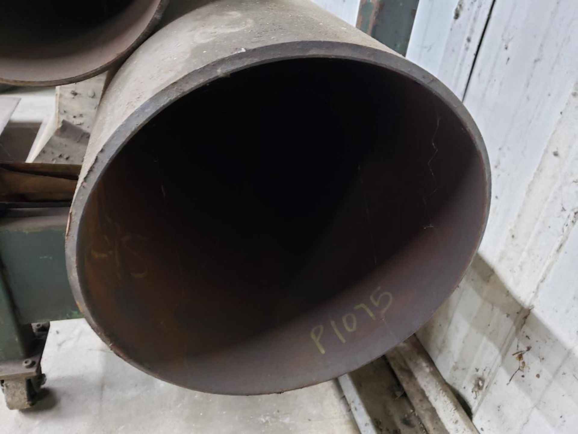 Qty 2 - Steel tubes. (1) 10-3/4 diameter x 64" long, (1) 14 diameter x 74" Long. - Image 2 of 8
