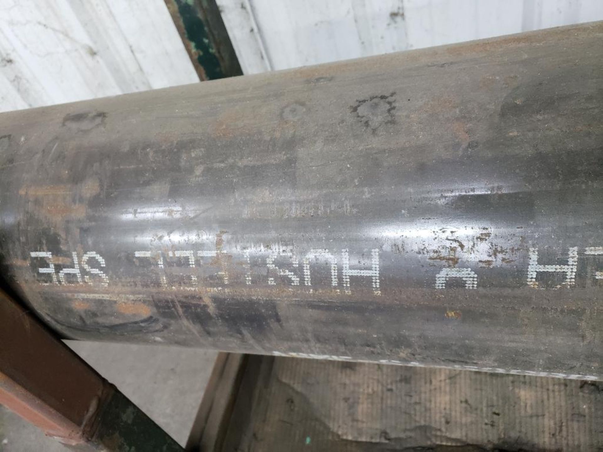 Qty 2 - Steel tubes. (1) 10-3/4 diameter x 64" long, (1) 14 diameter x 74" Long. - Image 5 of 8