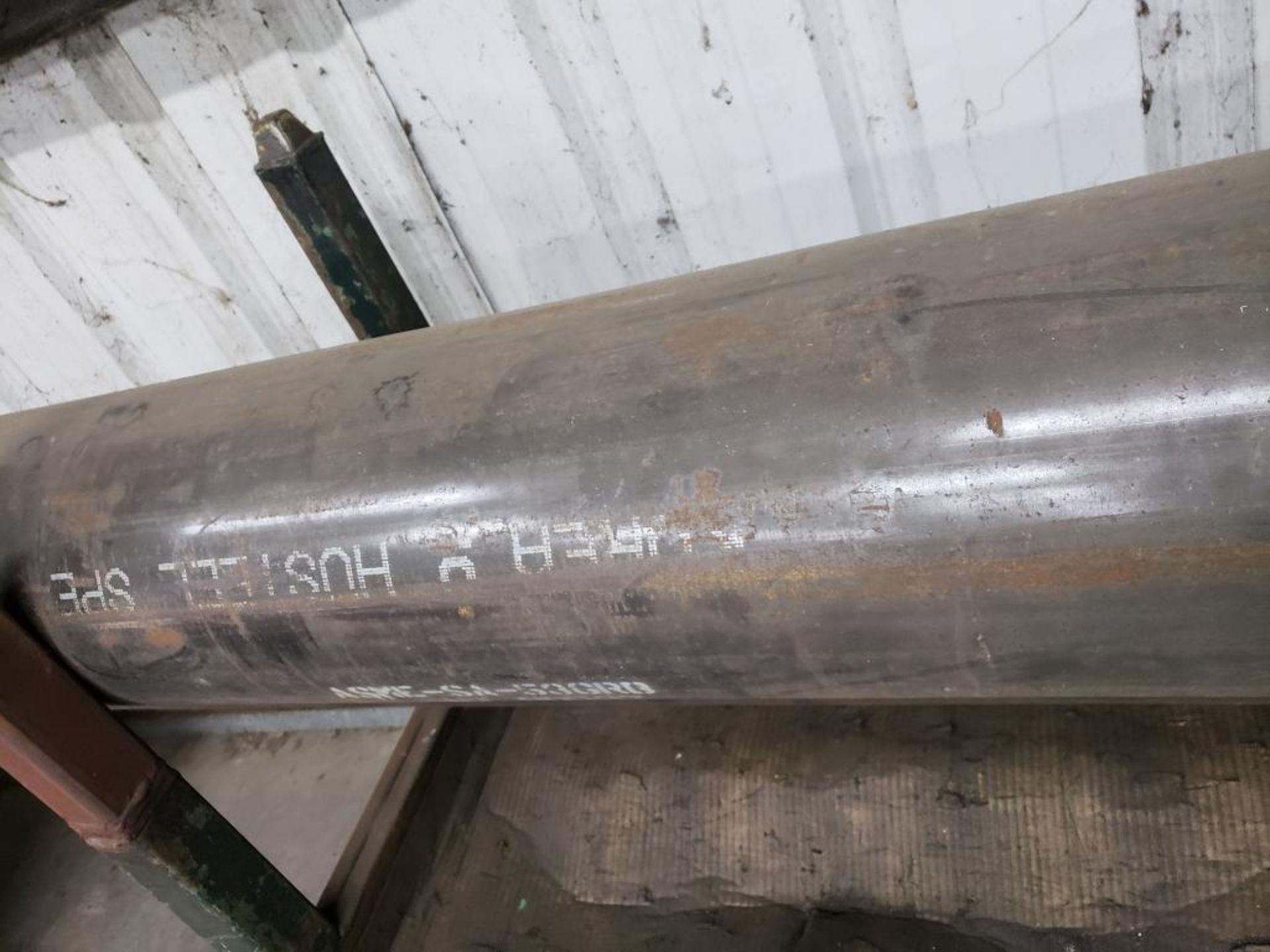 Qty 2 - Steel tubes. (1) 10-3/4 diameter x 64" long, (1) 14 diameter x 74" Long. - Image 4 of 8