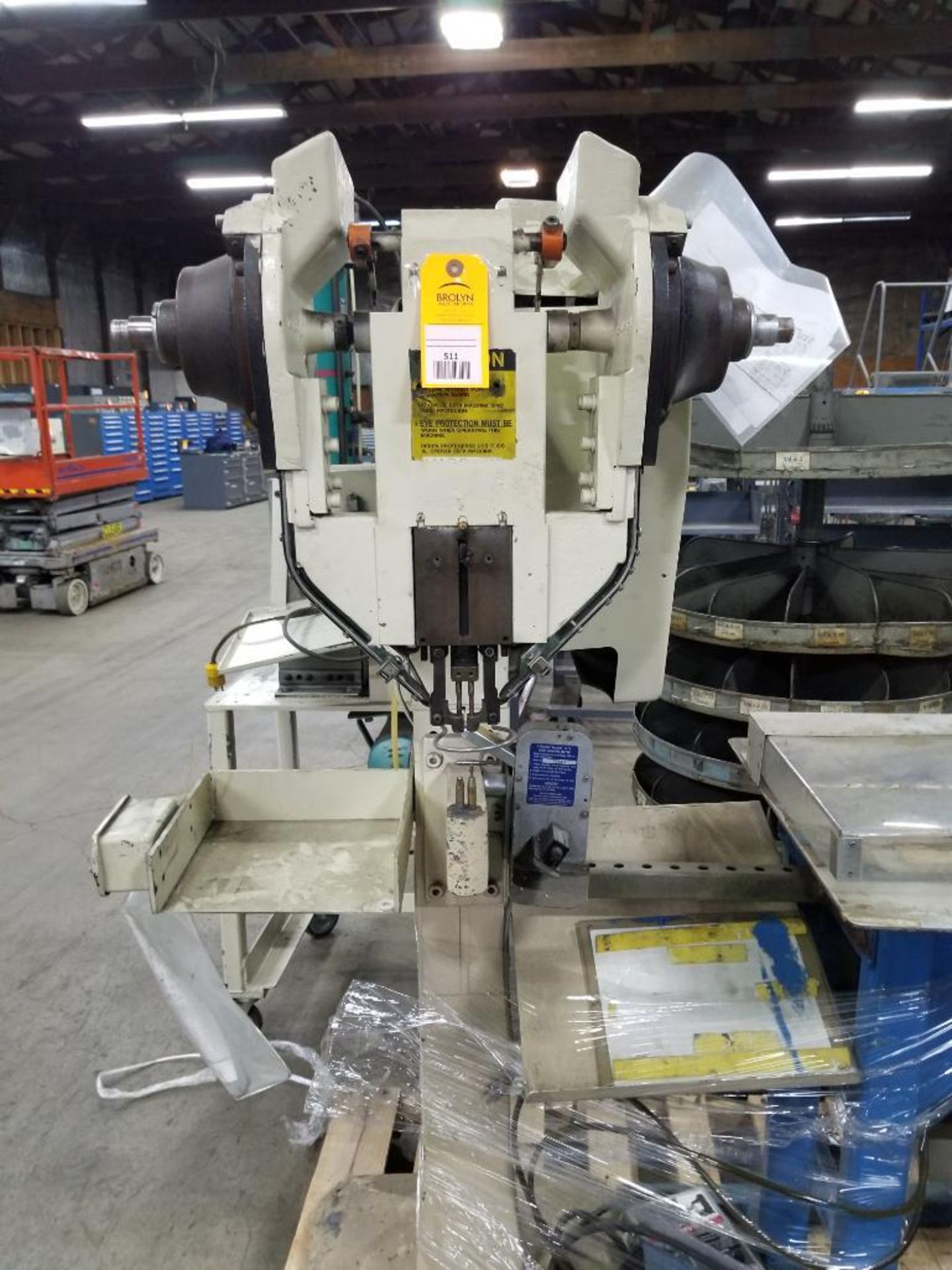 MFS Milford Fastening Systems 256-FC Rivet machine.