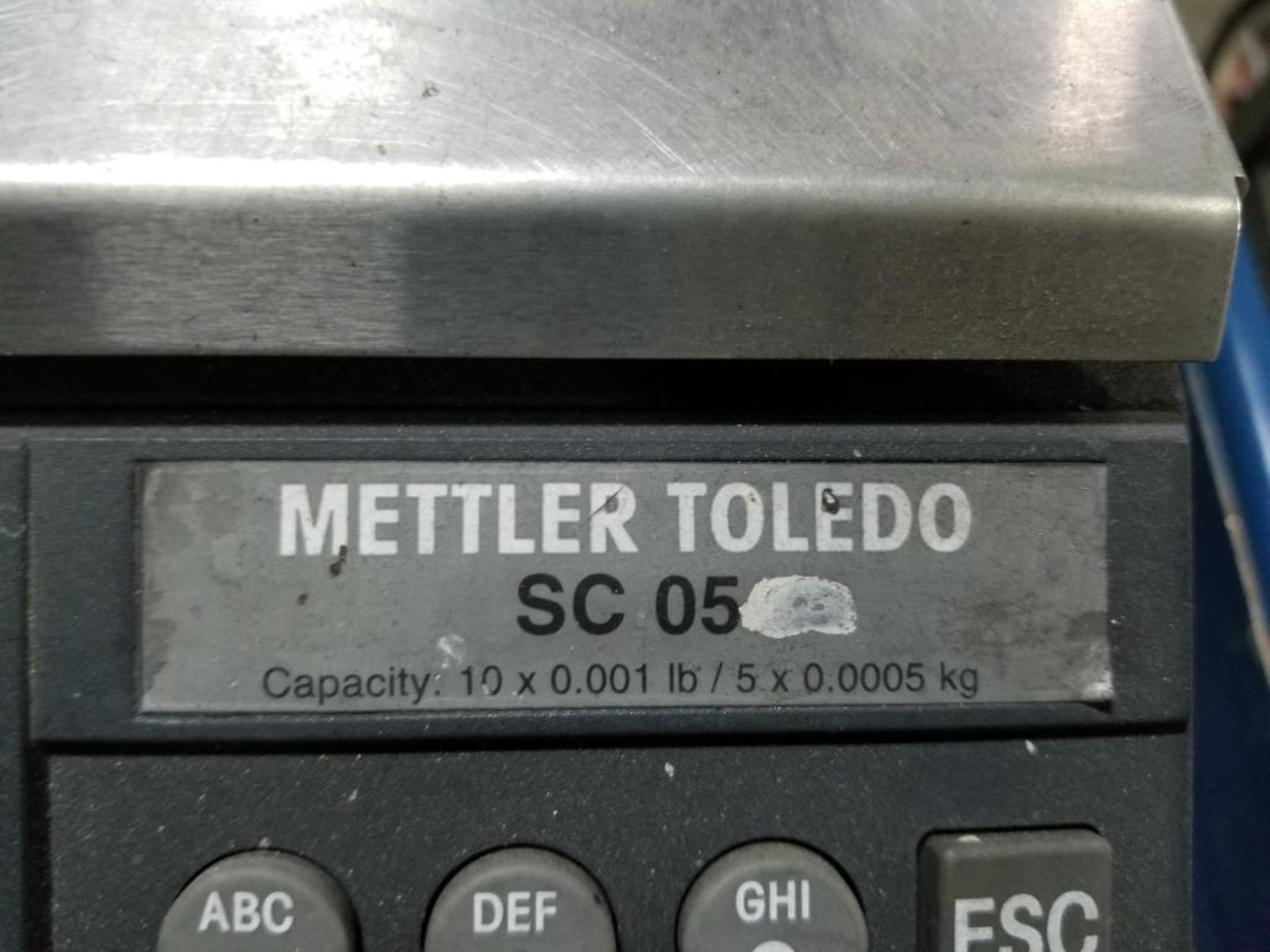 Mettler Toledo SC05 scale, includes secondary platform. - Image 4 of 7