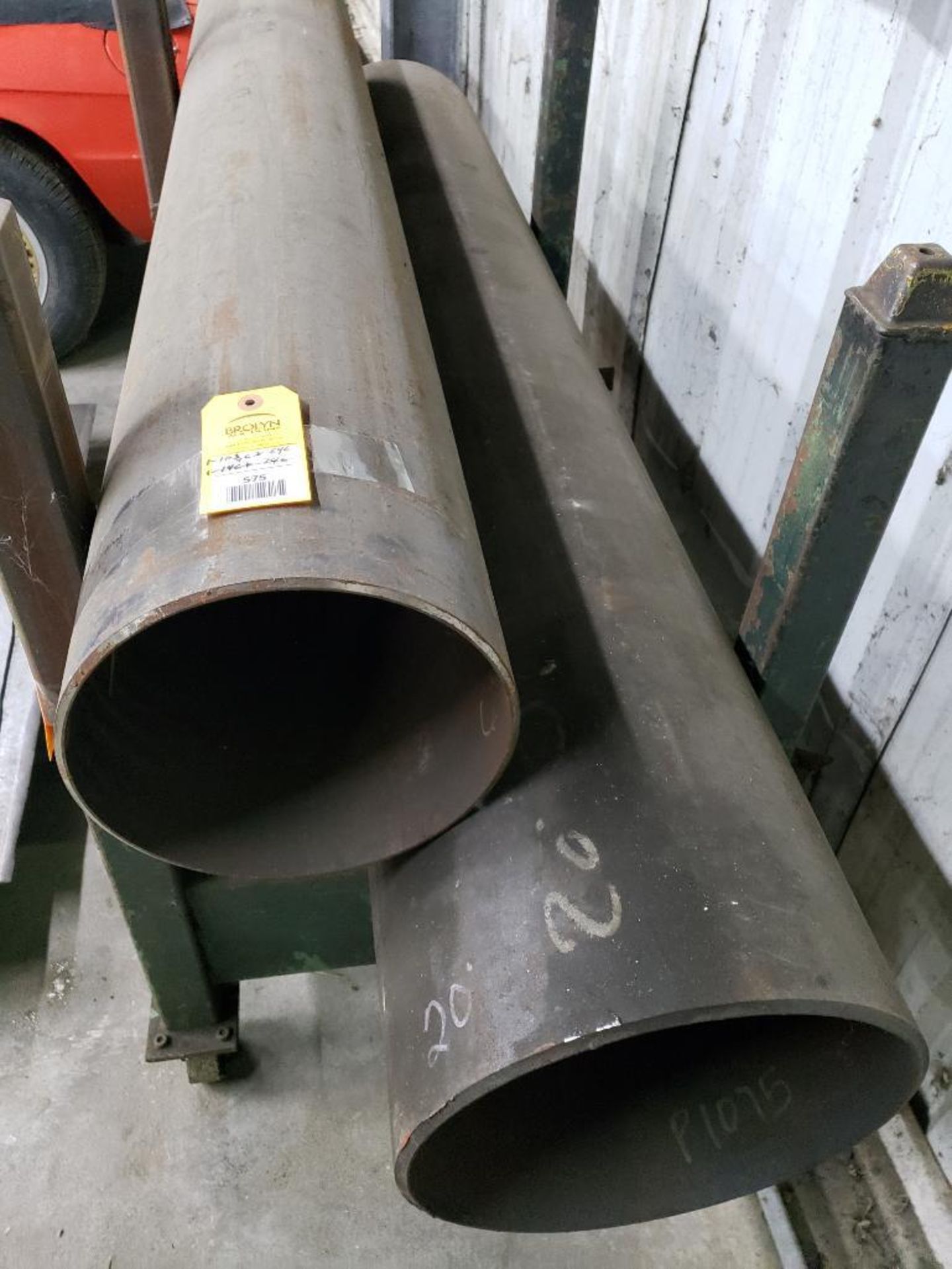 Qty 2 - Steel tubes. (1) 10-3/4 diameter x 64" long, (1) 14 diameter x 74" Long.