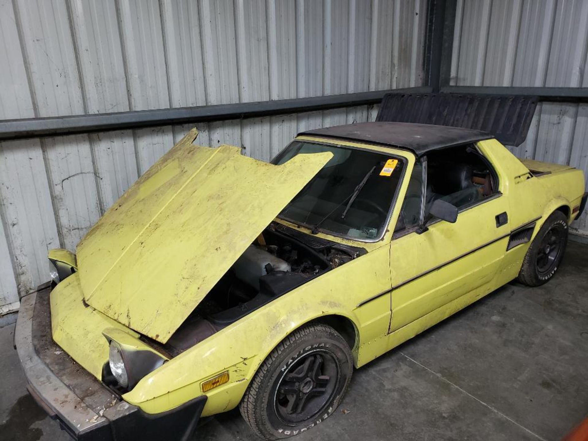 1981 Fiat Bertone. VIN number ZFABS00A6B8142844. Parts repairable. Vehicle IS titled.