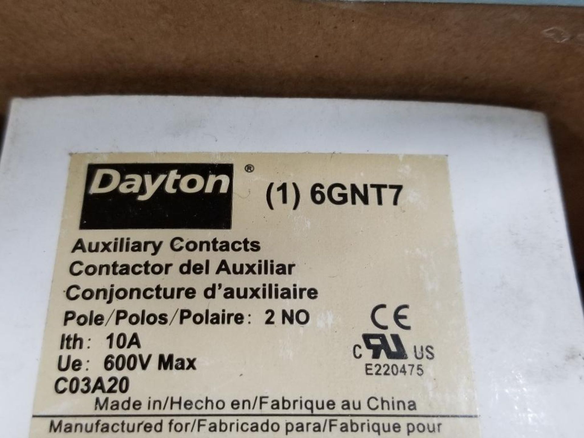 Qty 29 - Assorted Dayton replacement parts. 6GNT3, 6GNT7. New in box. - Image 2 of 3