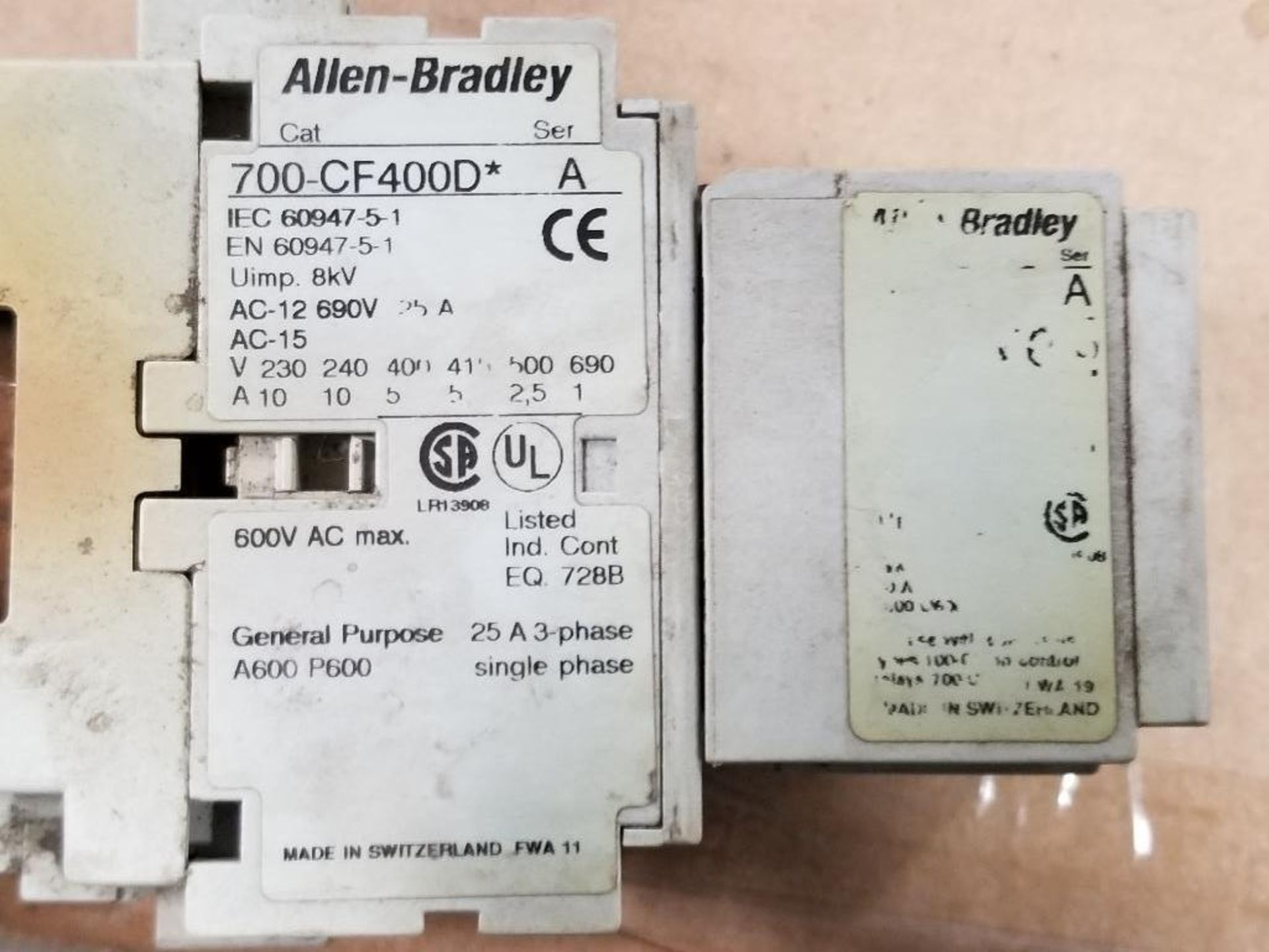 Qty 12 - Assorted electrical relay, contactor. Pilz, Allen Bradley. - Image 5 of 13