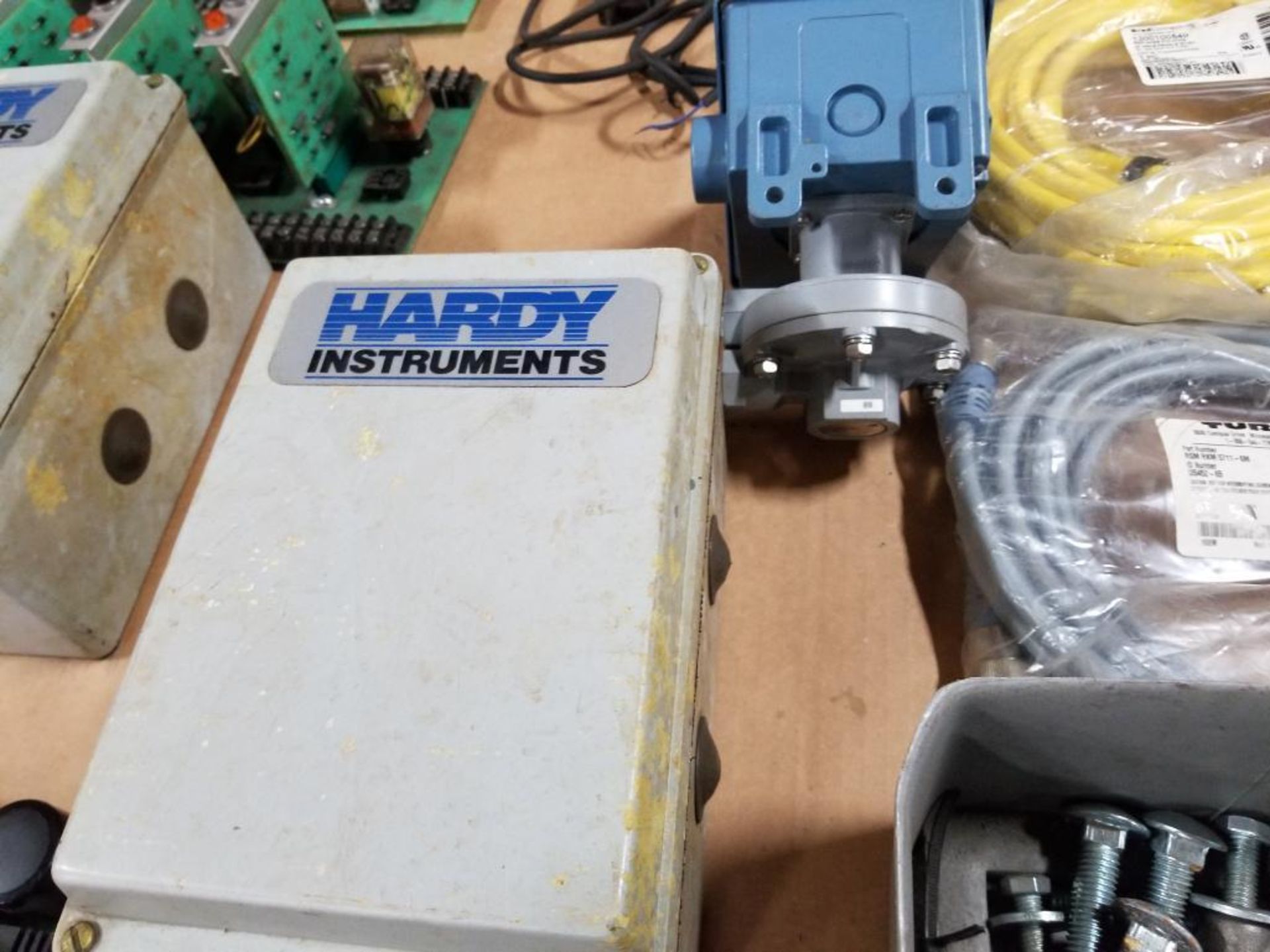 Pallet of assorted electrical and hardware. Continentals, Hardy Instruments, Brad Connectivity. - Image 10 of 18