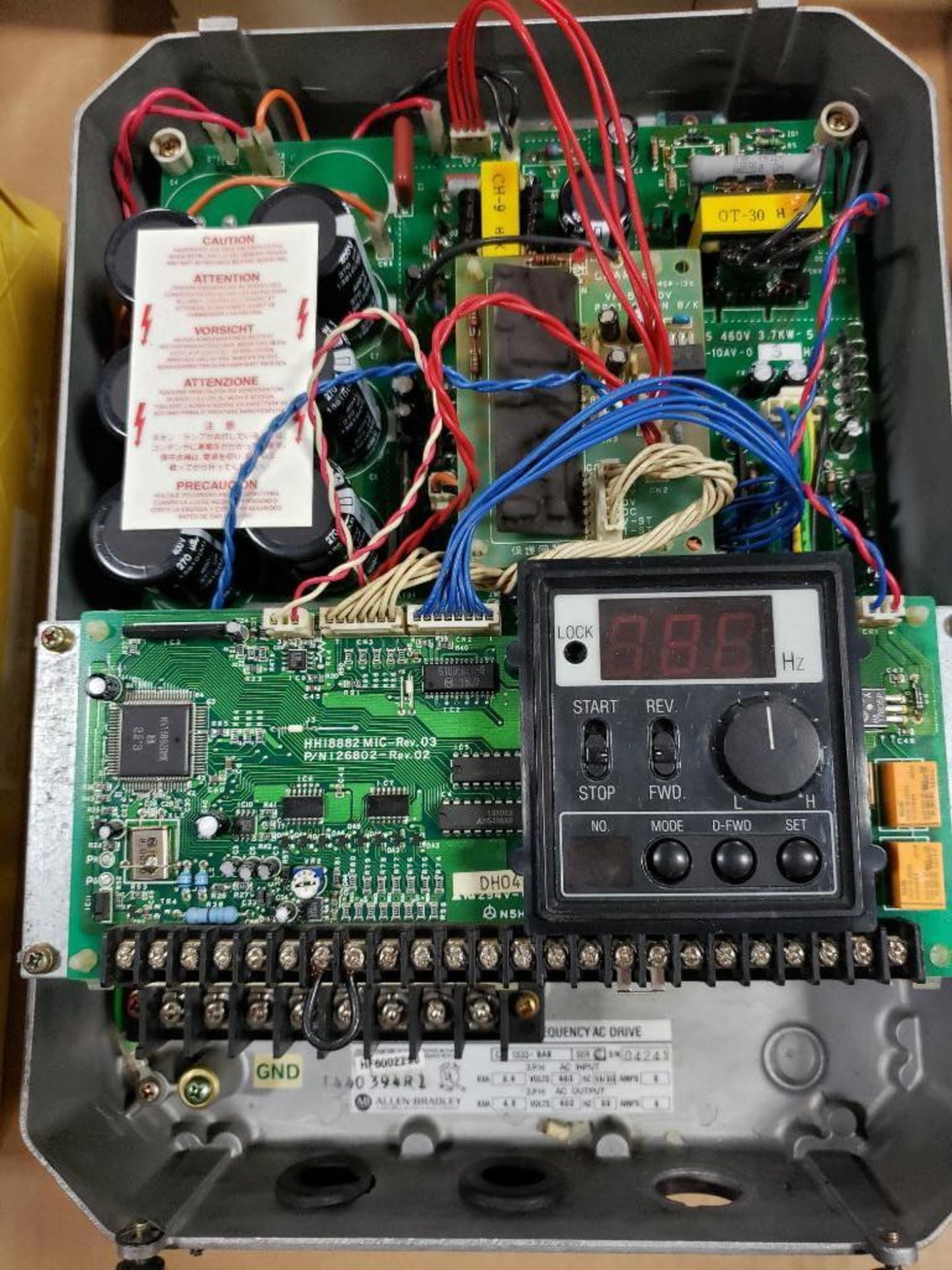 Allen Bradley adjustable frequency ac motor drive. 1333-BAB. - Image 4 of 5