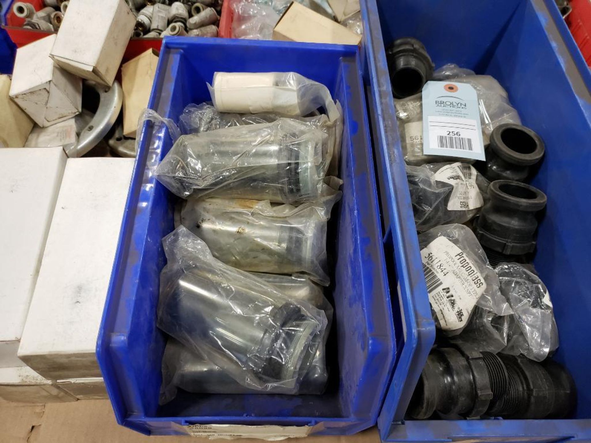 Pallet of assorted air line equipment. Filters, bowls, fittings, clamps. - Image 3 of 7