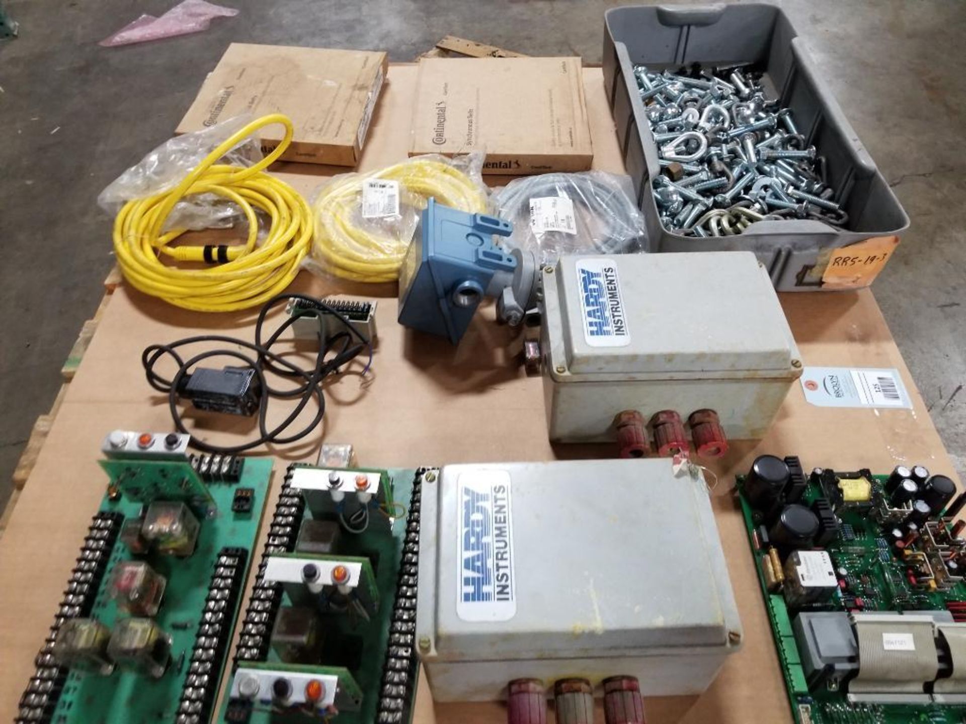 Pallet of assorted electrical and hardware. Continentals, Hardy Instruments, Brad Connectivity. - Image 18 of 18