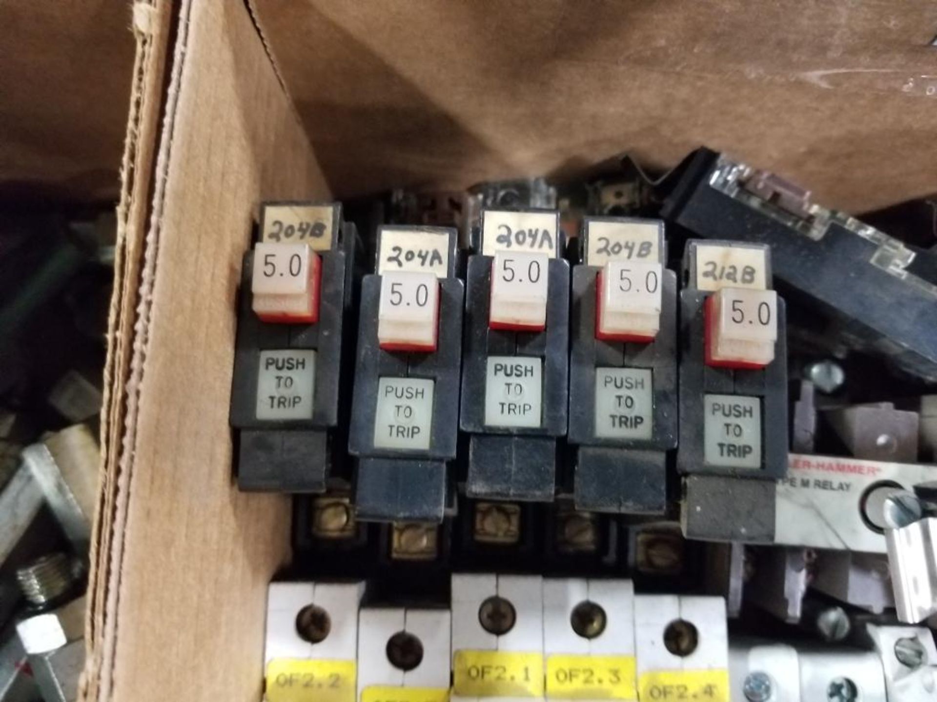 Assorted electrical relay, breaker, fuseholder. - Image 7 of 10