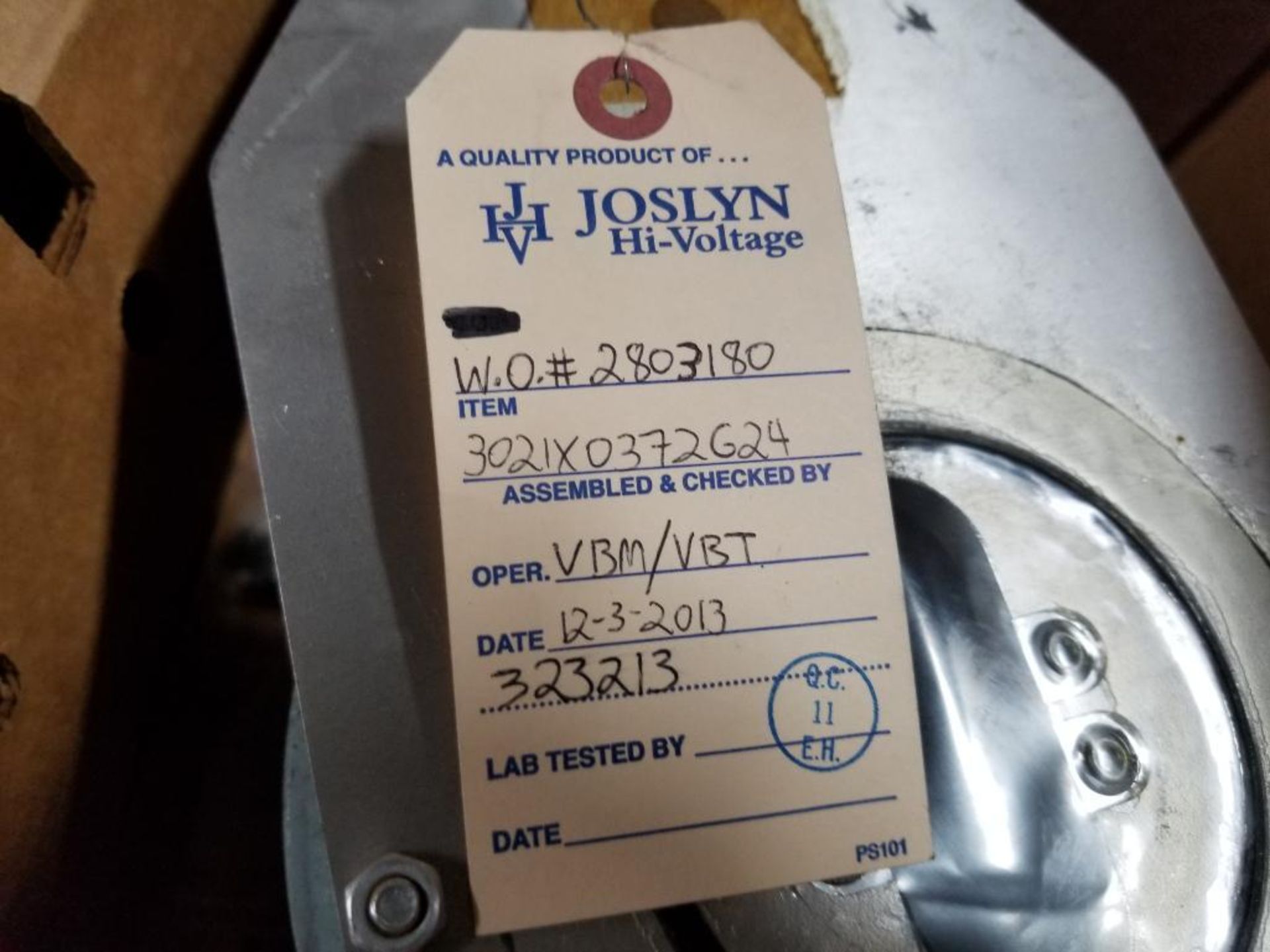 Joslyn Hi-Voltage Varmaster VBM Switch breaker. 3021X0372G24. - Image 6 of 11