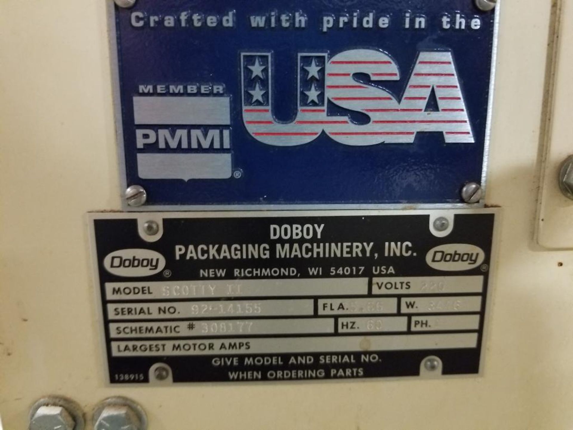 Doboy Packaging Machinery, INC. SCOTTY II horizontal flow wrapper. - Image 11 of 26