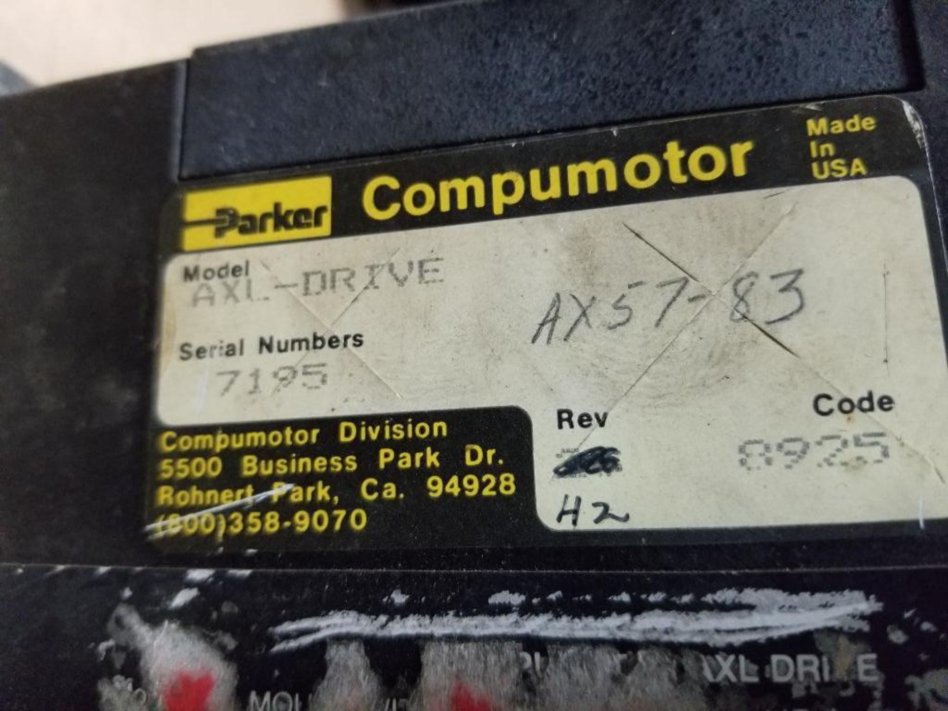 Qty 3 - Assorted Parker Compumotor AXL-Drive. - Image 5 of 7