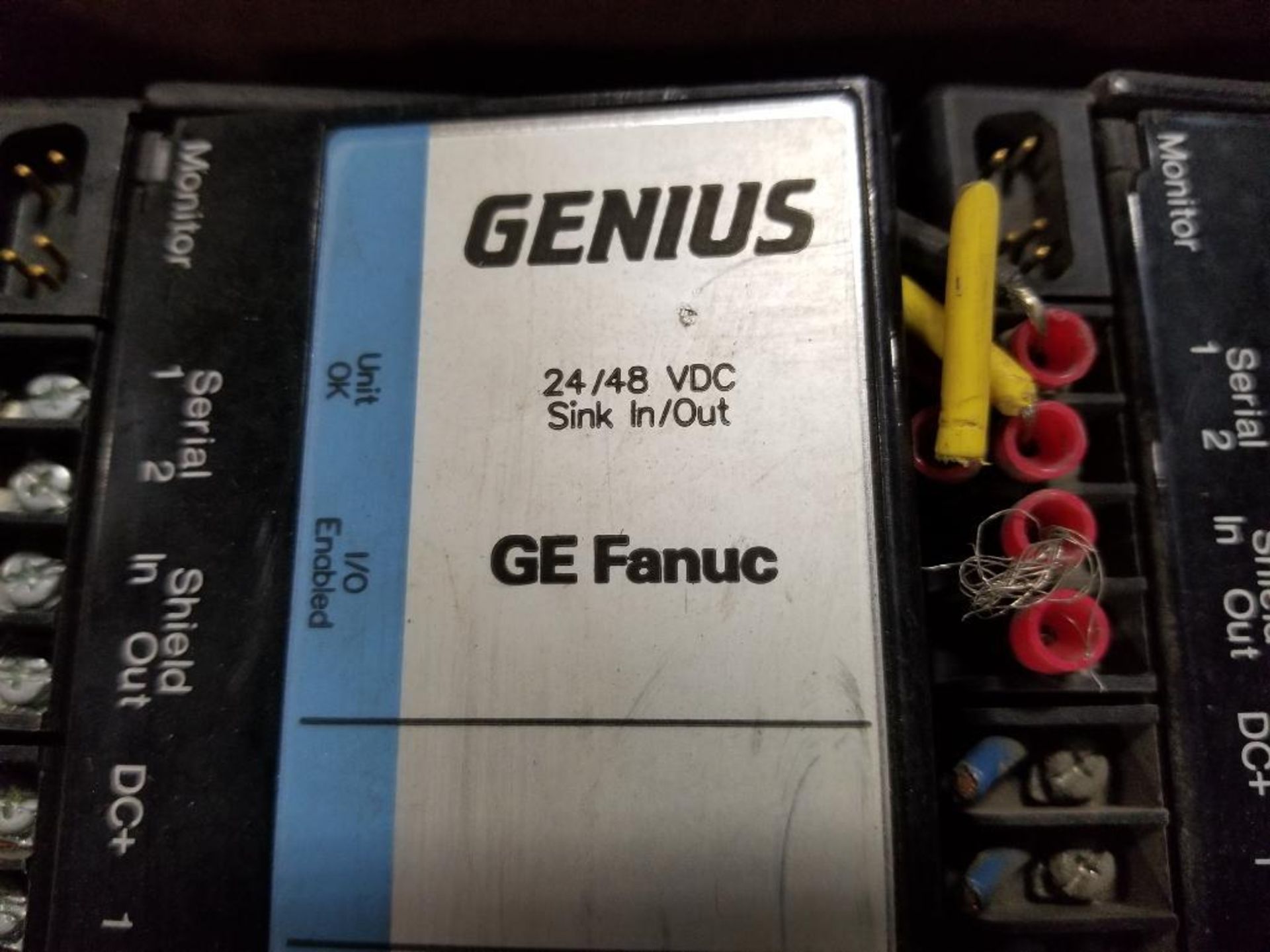 Qty 2 - GE Fanuc Genius 24/48 VDC Sink I/O module IC660EBD021E. - Image 3 of 6