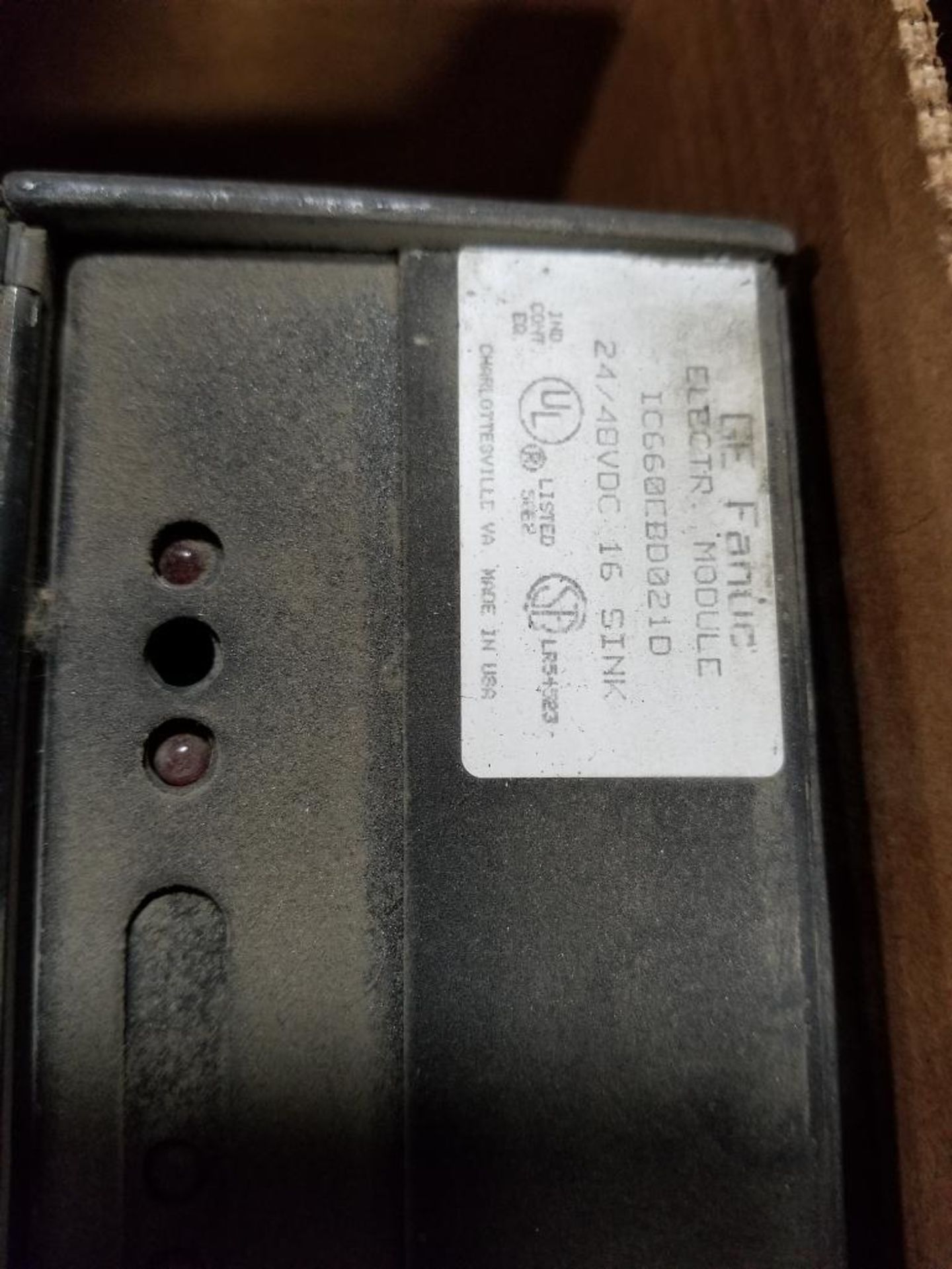 Qty 2 - GE Fanuc Genius 24/48 VDC 16 Sink module. IC660EBD021D. - Image 5 of 5