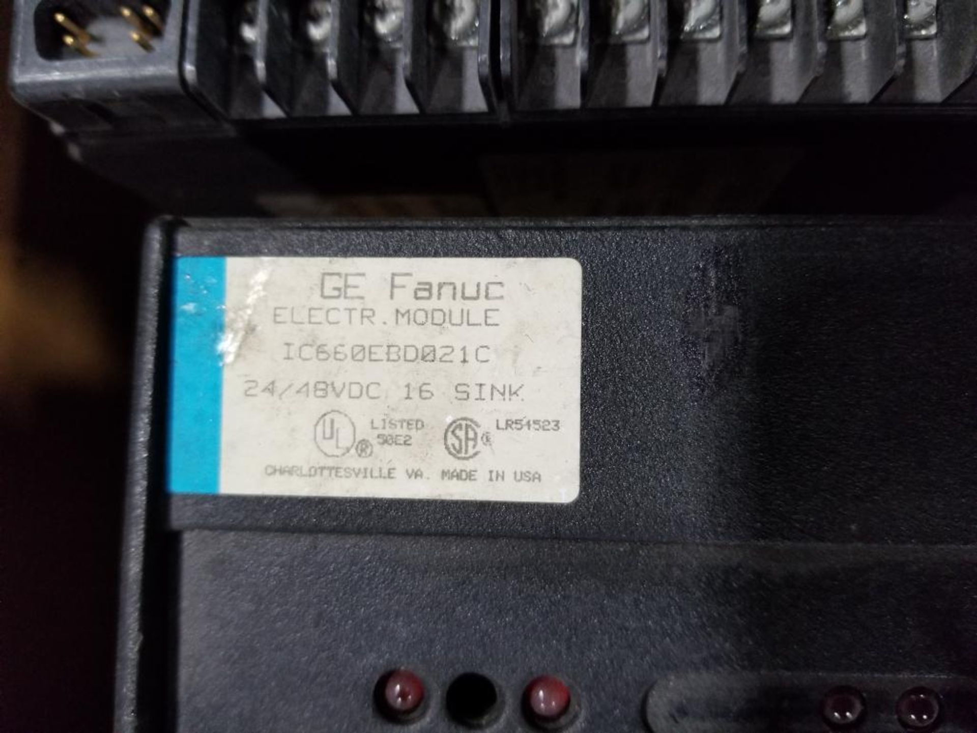 Qty 4 - GE Fanuc Genius 24/48 VDC Sink I/O module IC660EBD021C. - Image 7 of 8