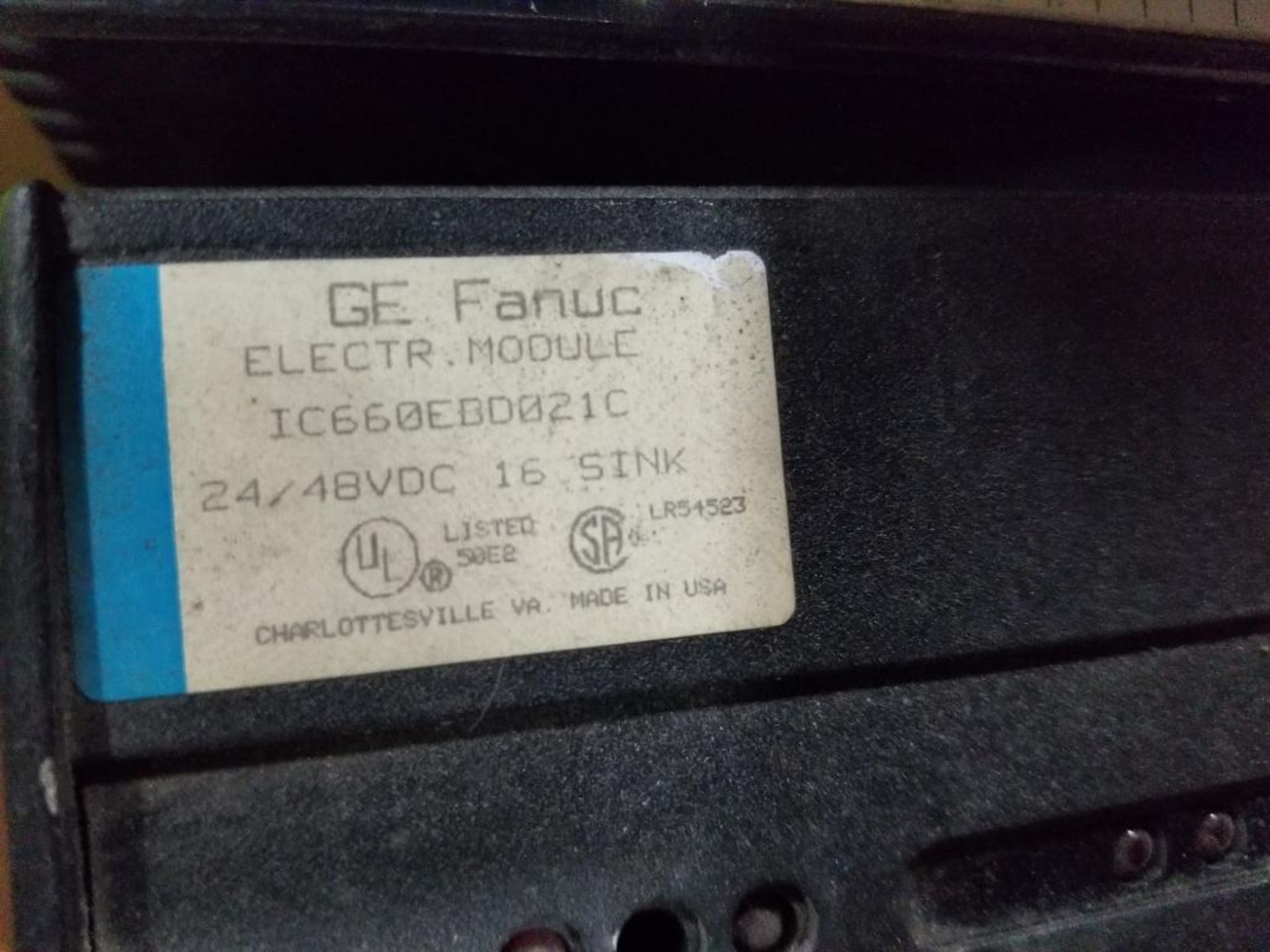 Qty 4 - GE Fanuc Genius 24/48 VDC Sink I/O module IC660EBD021C. - Image 5 of 8