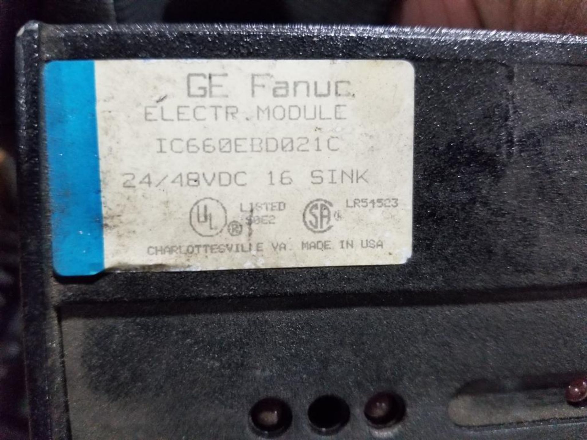 Qty 4 - GE Fanuc Genius 24/48 VDC Sink I/O module IC660EBD021C. - Image 3 of 8