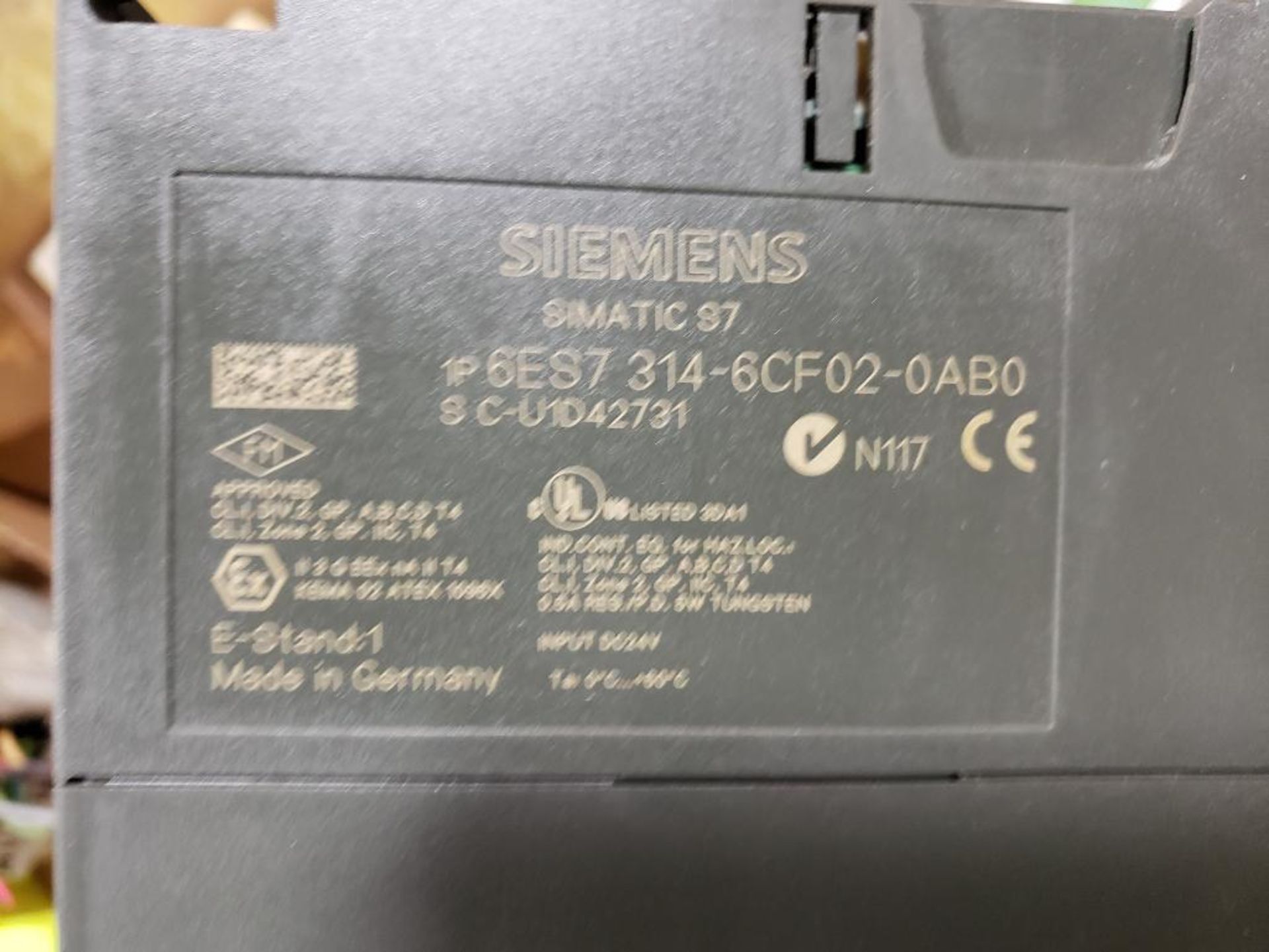 Siemens Simatic S7 Rack. 1P 6ES7 314-6CF02-0AB0. - Image 3 of 3