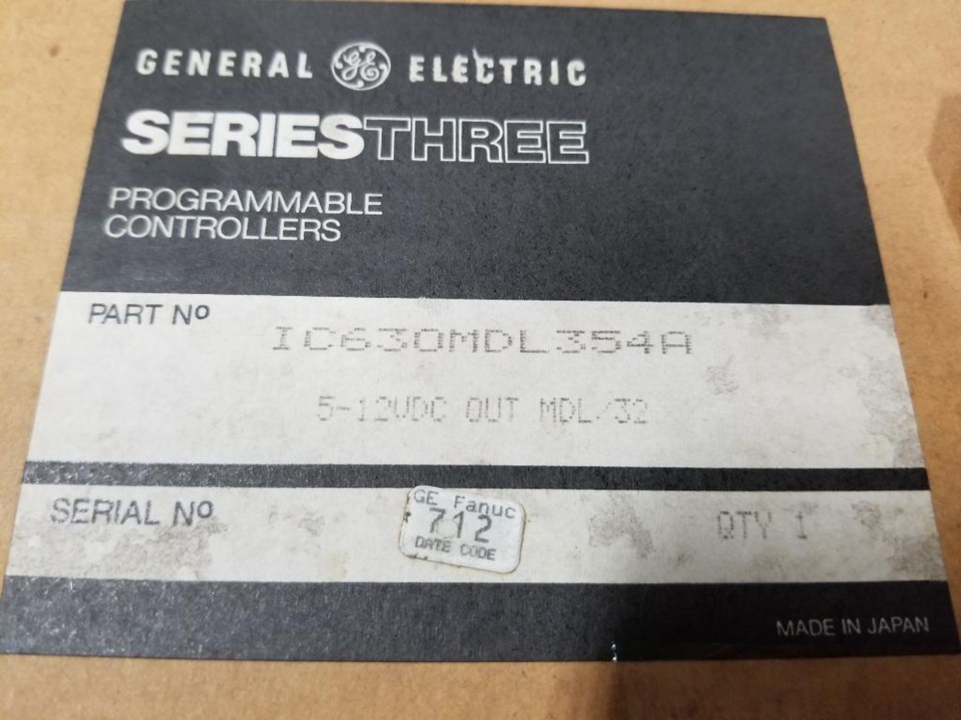GE Fanuc programmable controller. Part number IC630MDL354A. - Image 5 of 6