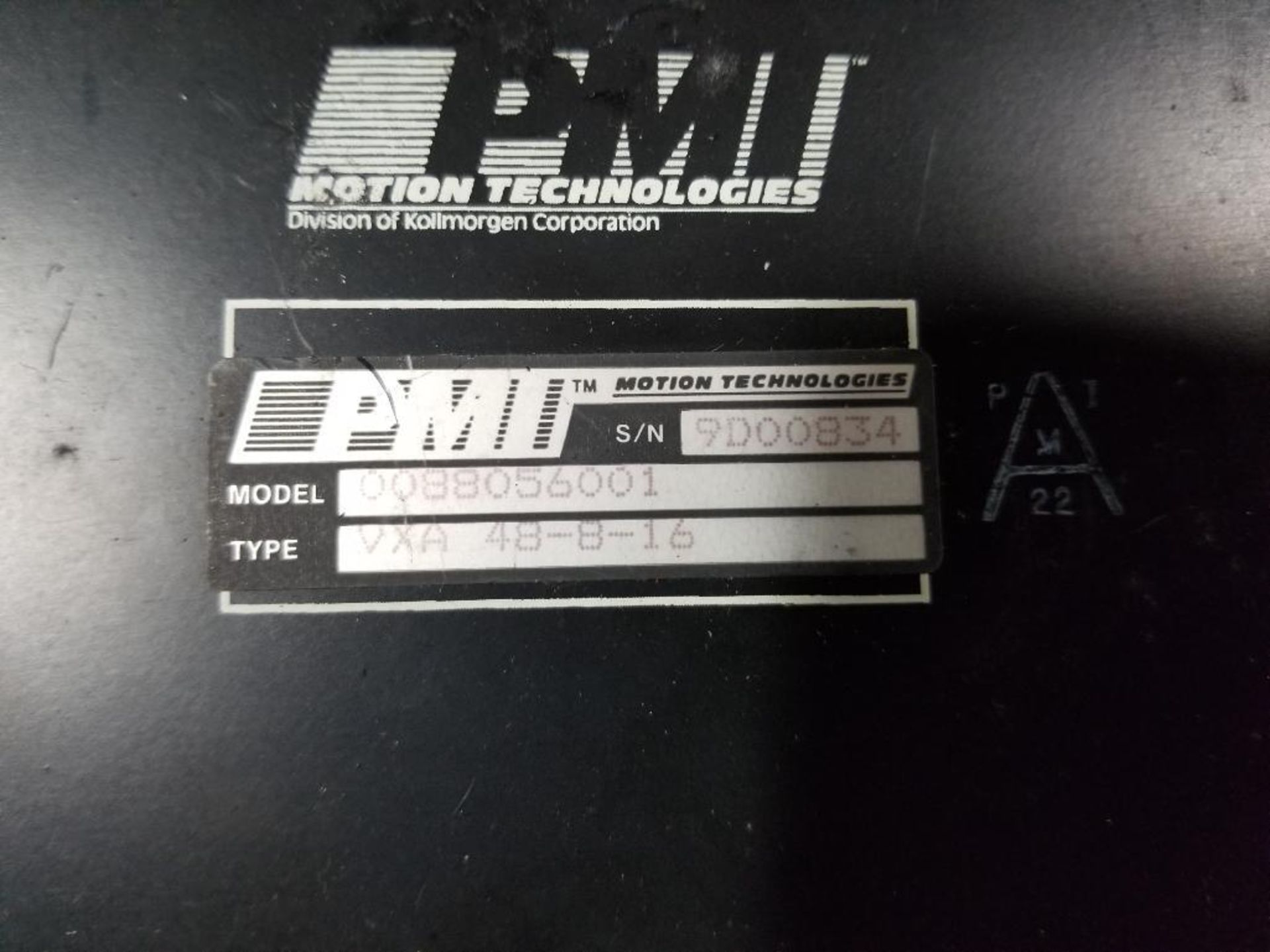 PMI Motion Technologies servo amplifier. 0088056001 TYPE: VXA 48-8-16. - Image 2 of 4