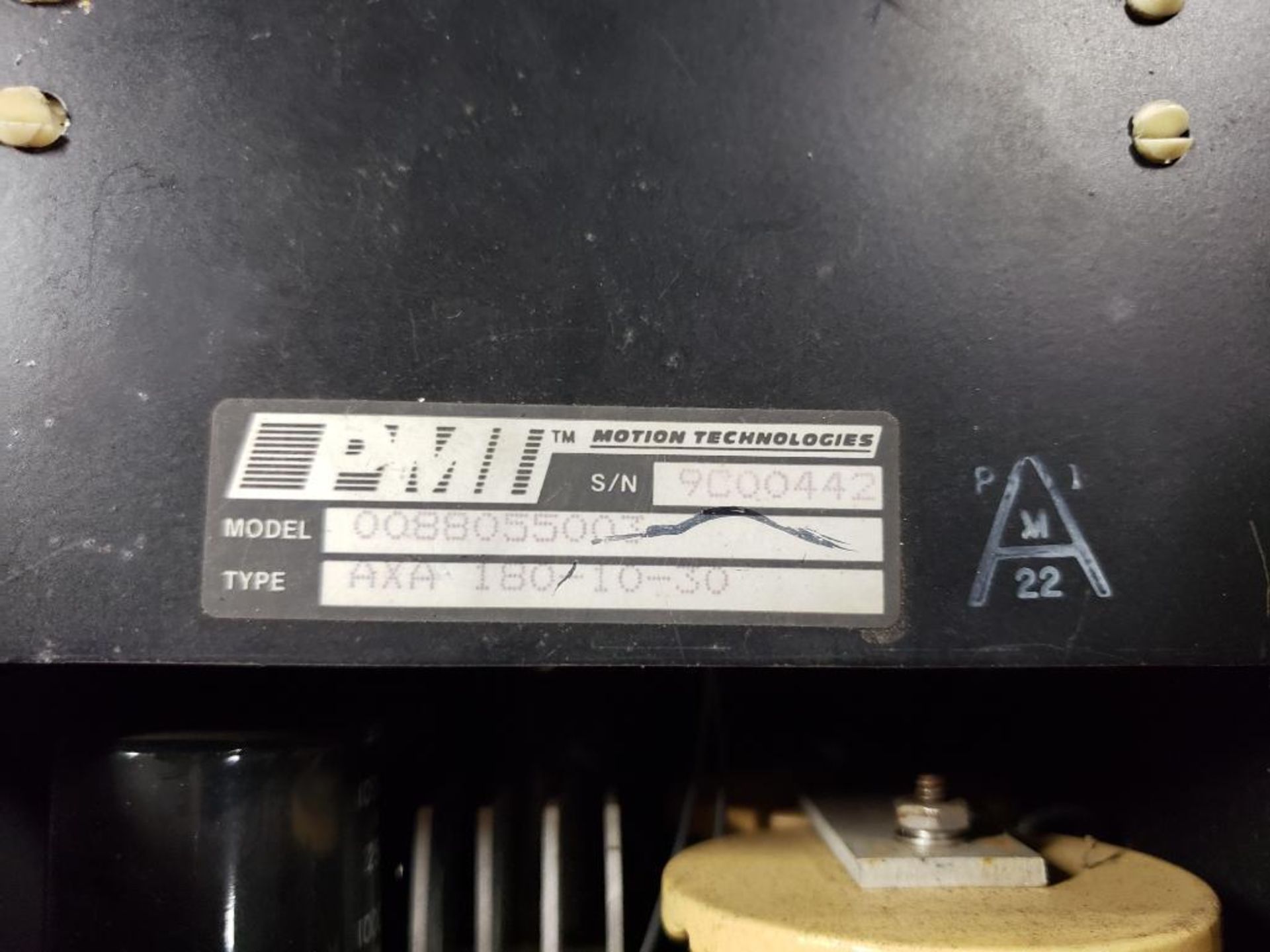 PMI Motion Technologies servo amplifier. 0088055003 TYPE: AXA 180-10-30. - Image 4 of 4