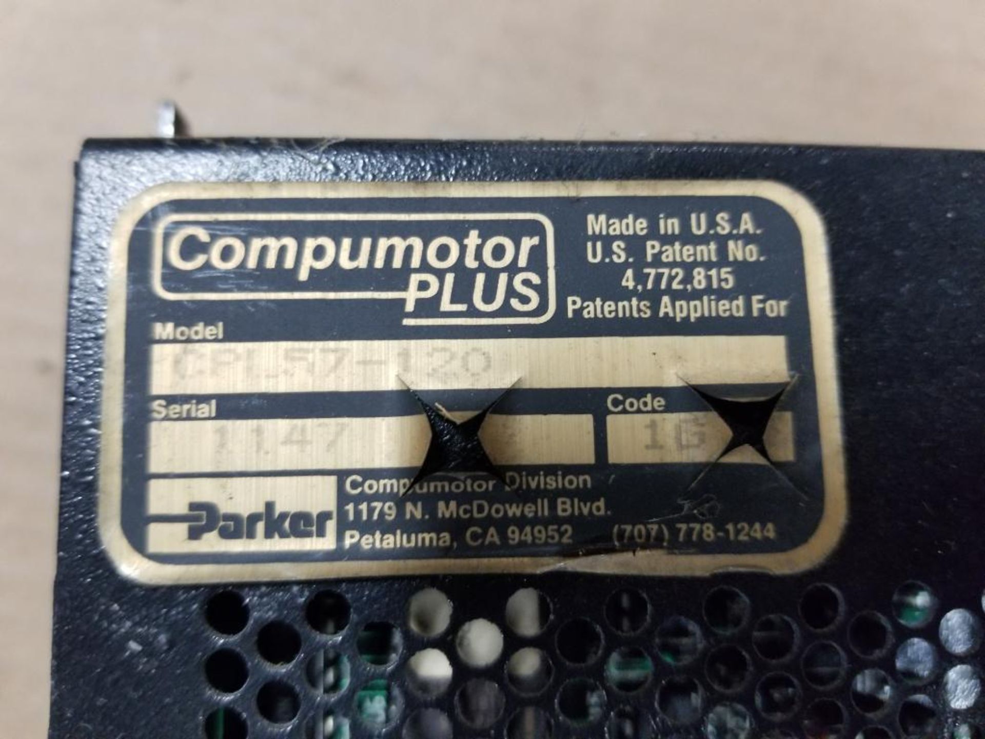 Parker Compumotor Plus CPL57-120. - Image 5 of 7