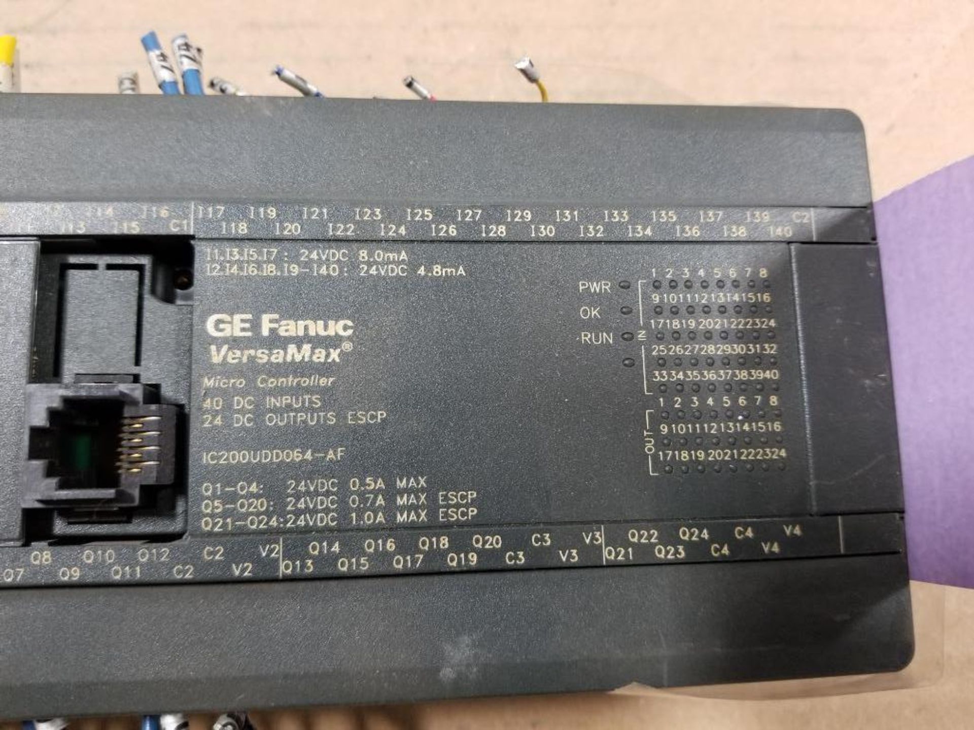 GE Fanuc VersaMax micro controller. Part number IC200UDD064-AF. - Image 3 of 5