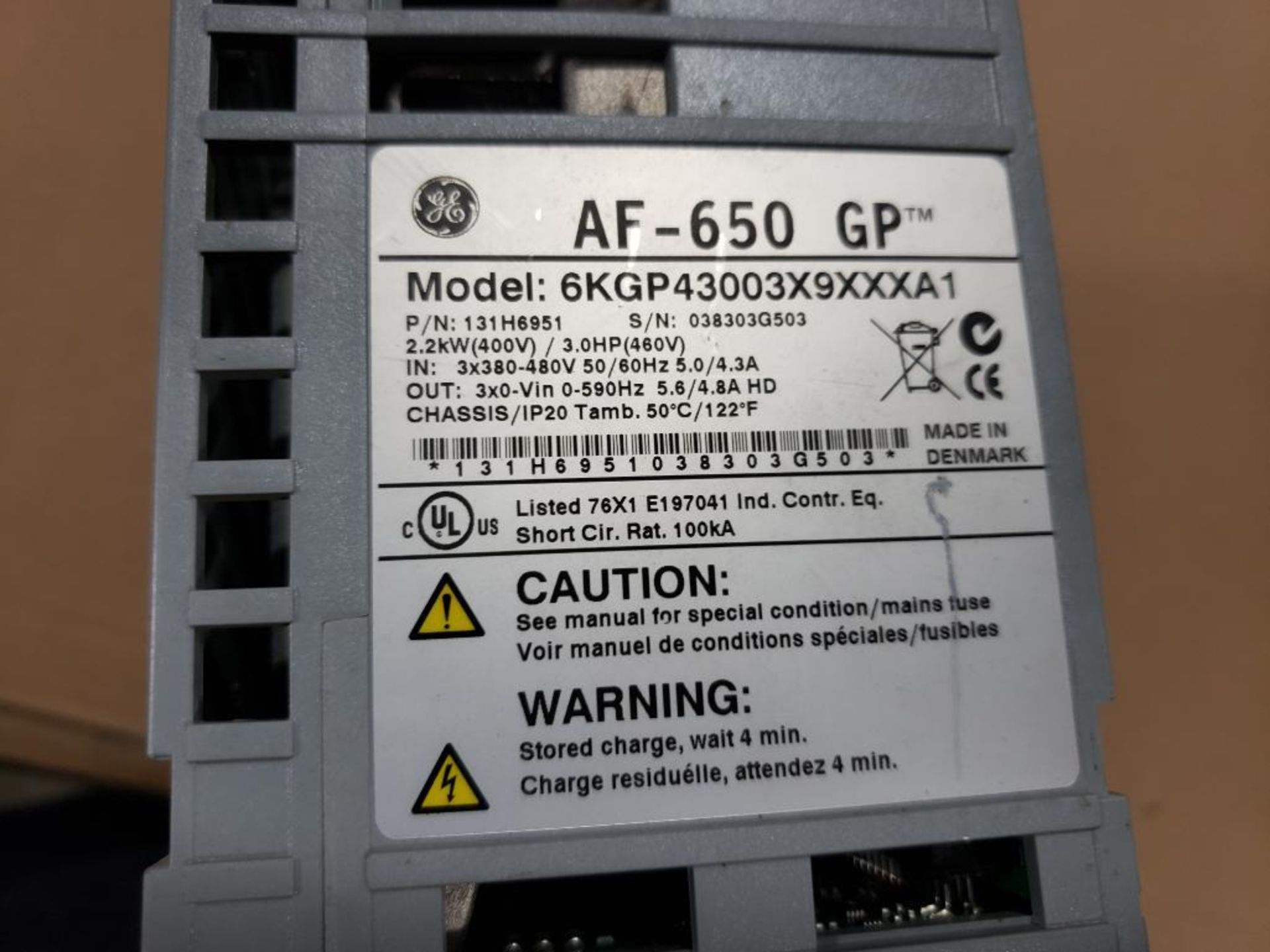 GE AF-650 GP drive. 6KGP43003X9XXXA1. - Image 4 of 4