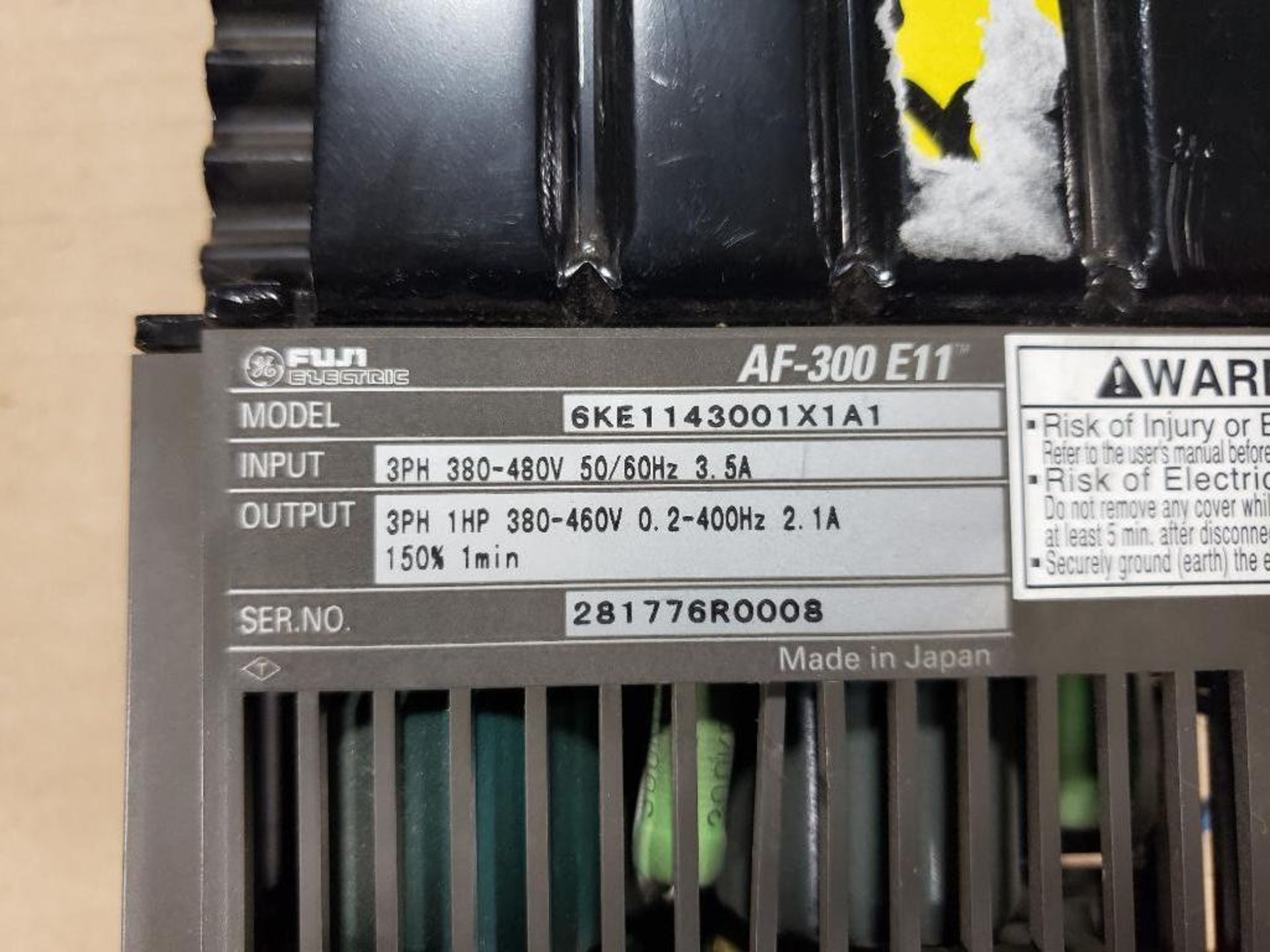 GE Fuji Electric AF-300 E11 drive. 6KE1143001X1A1. - Image 3 of 4