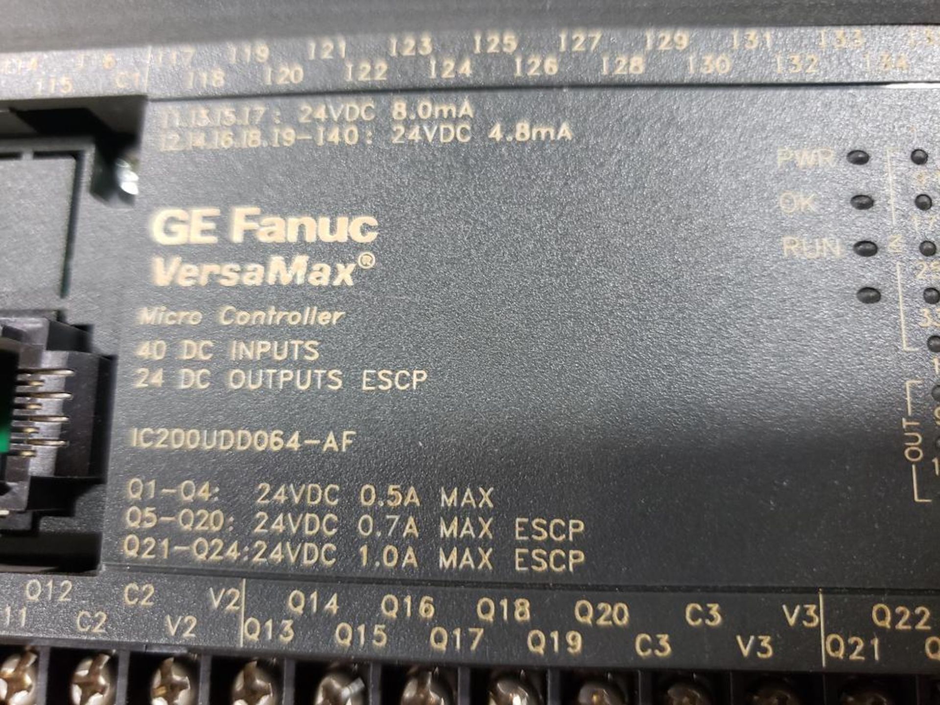 GE Fanuc VersaMax micro controller. IC200UDD064-AF. - Image 5 of 5