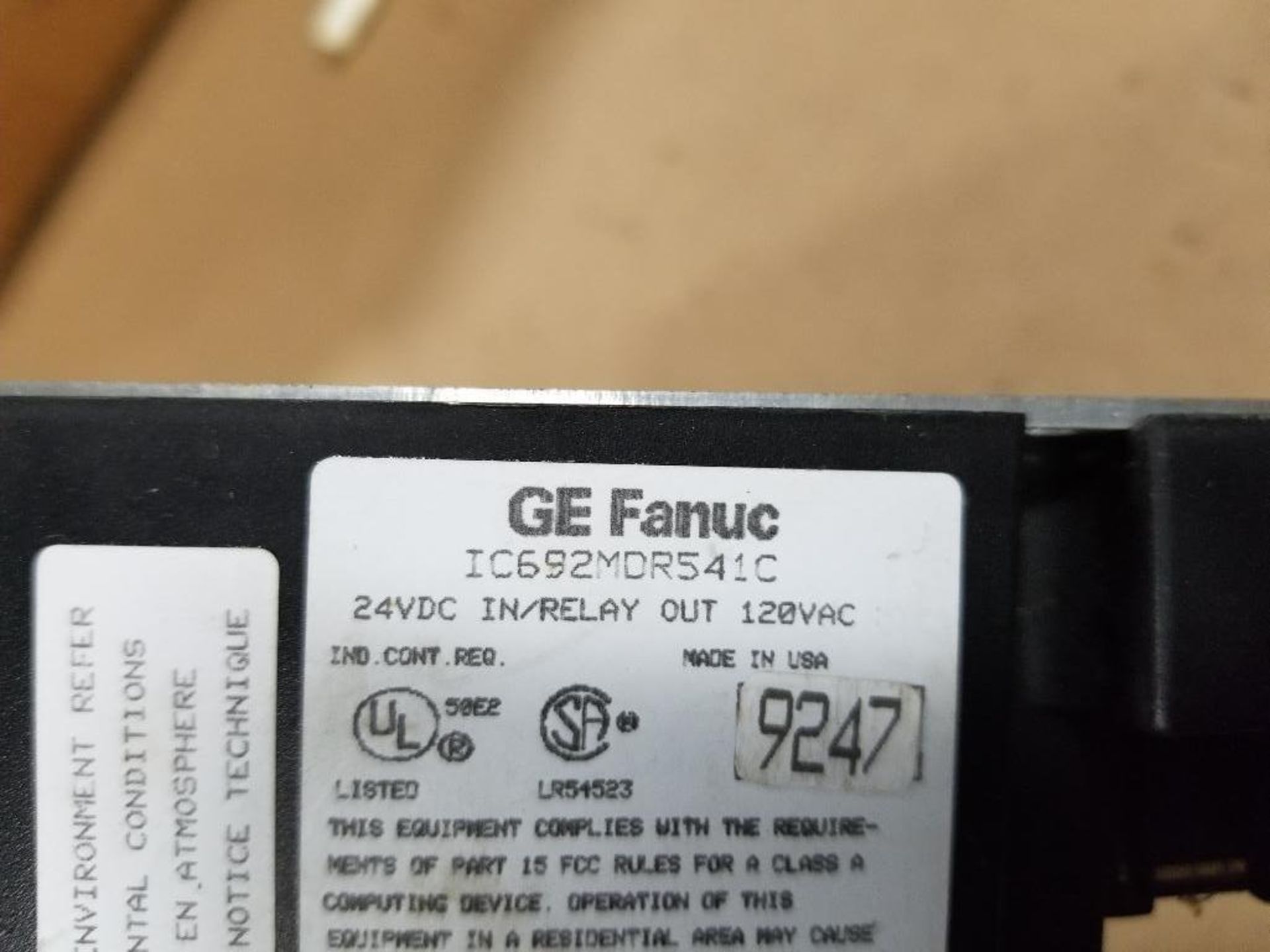 GE Fanuc Series 90-20 programmable controller. - Image 7 of 8