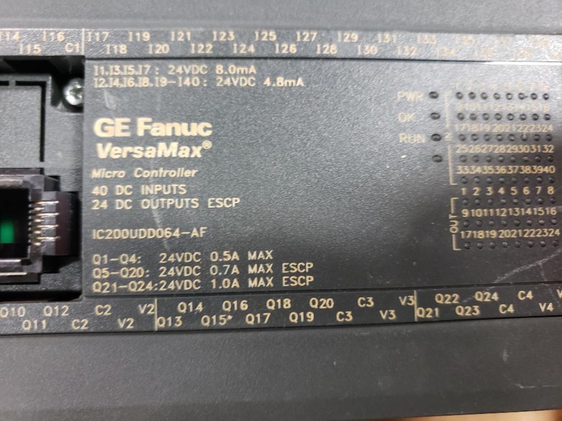 GE Fanuc VersaMax micro controller. IC200UDD064-AF. - Image 5 of 5